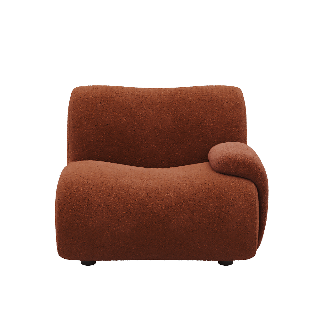 1977 Modular Sectional Couch | Pet-Friendly Low-Armrest Seat