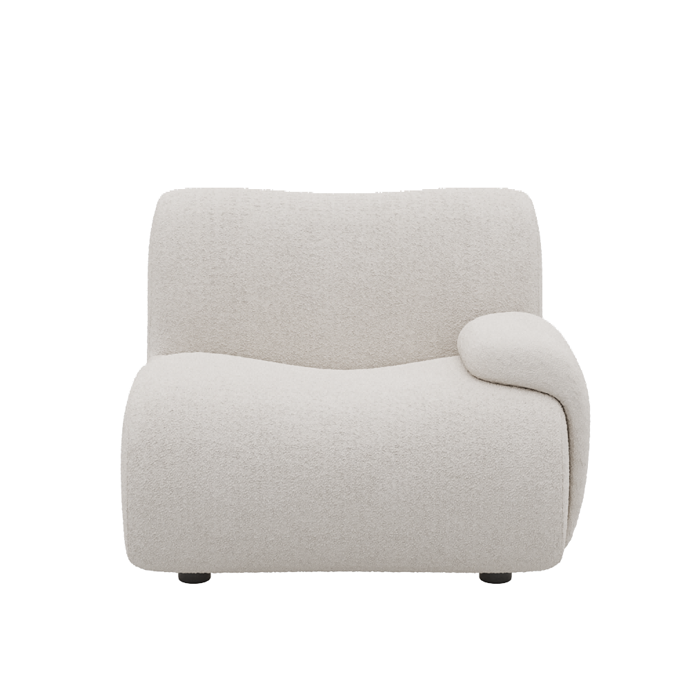1977 Modular Sectional Couch | Pet-Friendly Low-Armrest Seat