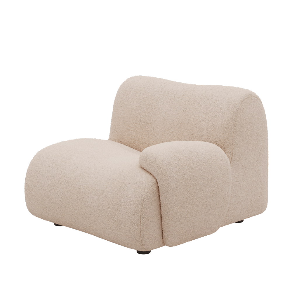 1977 Modular Sectional Couch | Pet-Friendly Low-Armrest Seat