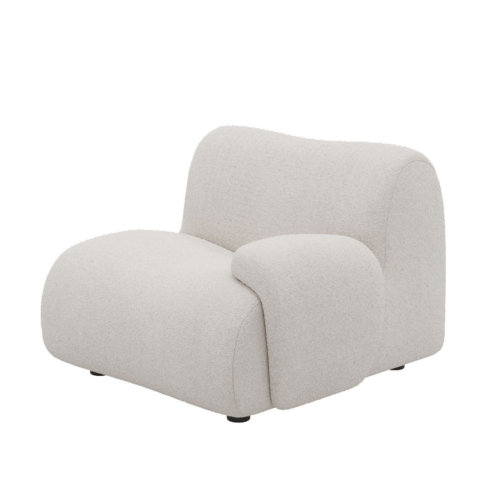 1977 Modular Sectional Couch | Pet-Friendly Low-Armrest Seat