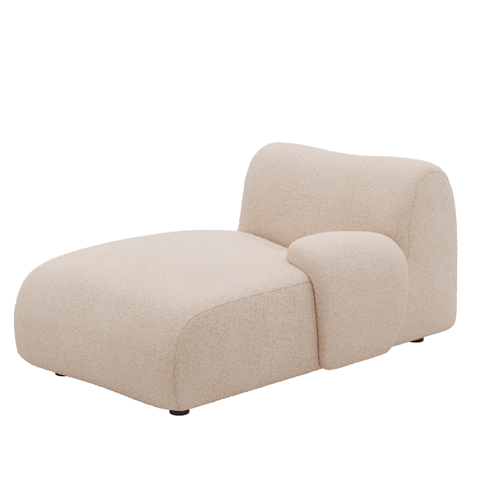 1977 Modular Sectional Couch | Pet-Friendly Sofa Chaise