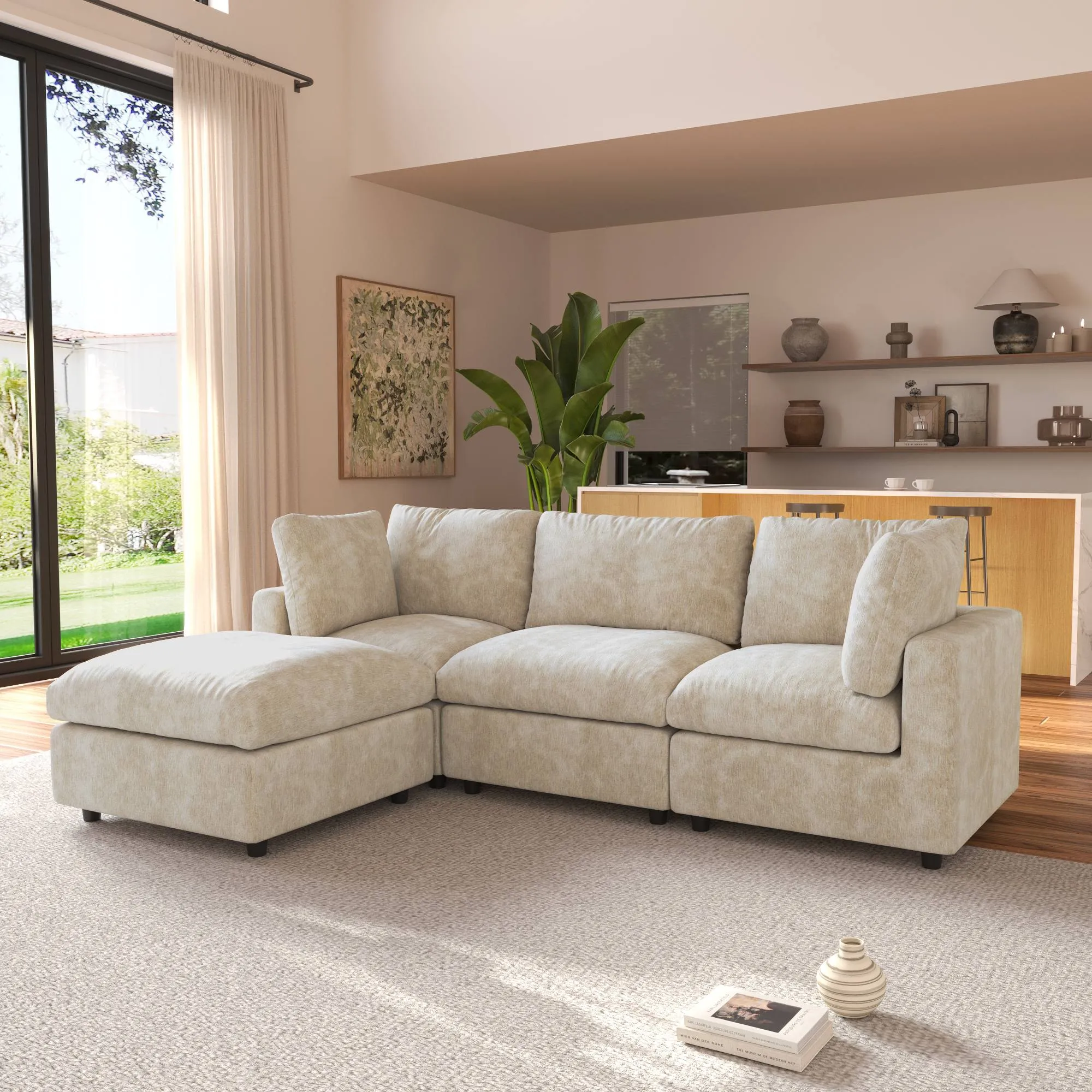 http://142%20Khaki%20Sofa%203%20Seater%20L%20Shaped%20Cloud%20Sofa%20Sectional%2002