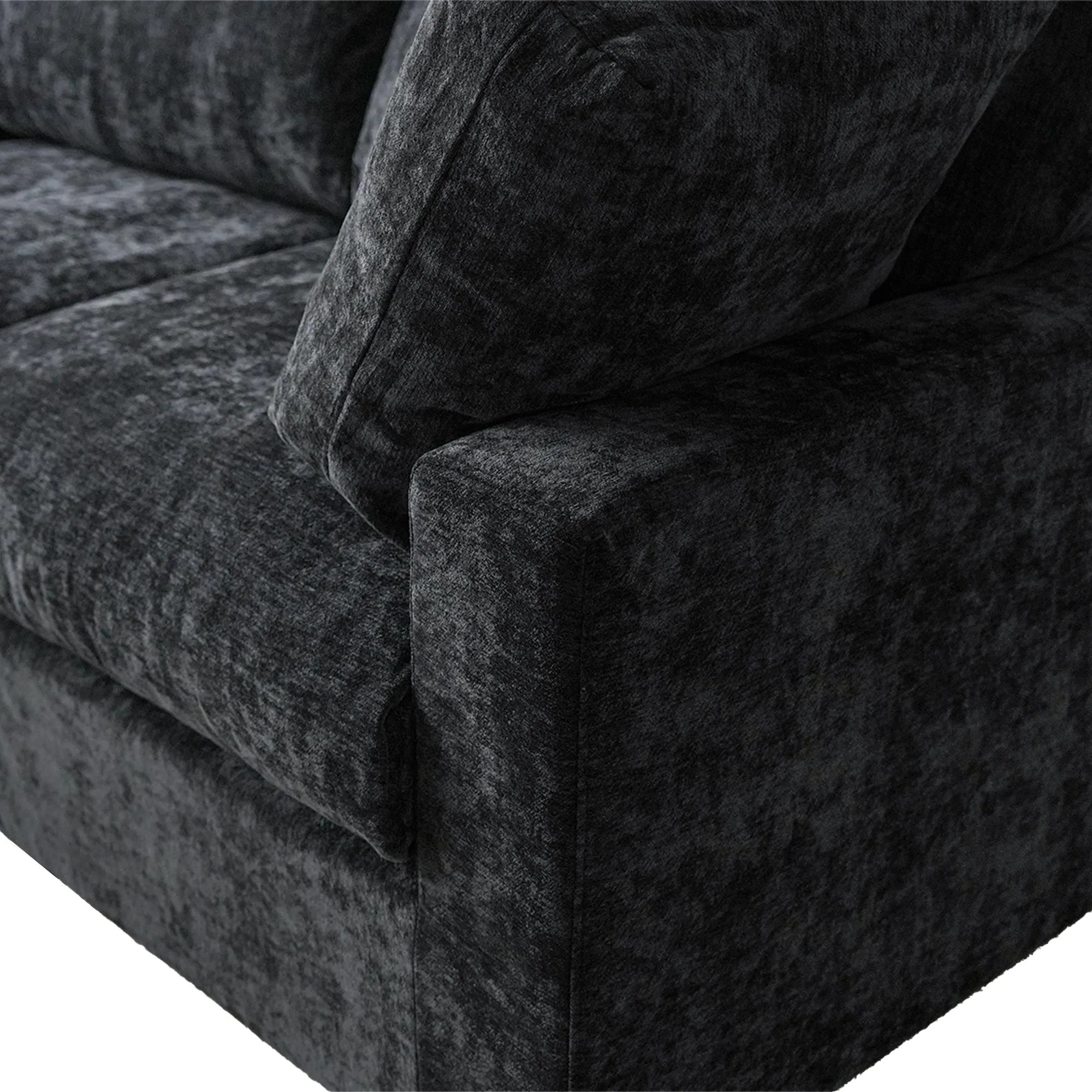 http://142%20Black%203%20Seater%20L%20Shaped%20Sofa%20Cloud%20Sofa%20Details%20(21)