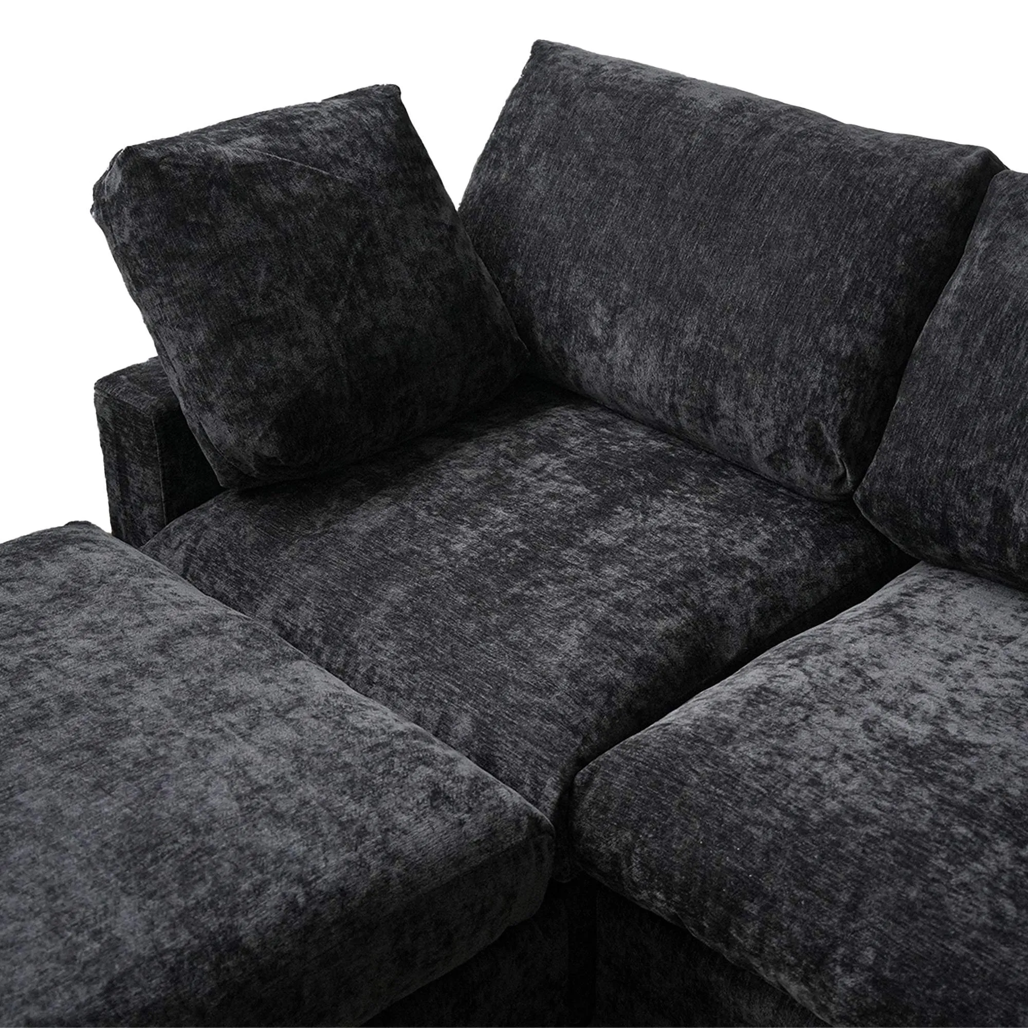 http://142%20Black%203%20Seater%20L%20Shaped%20Sofa%20Cloud%20Sofa%20Details%20(9)