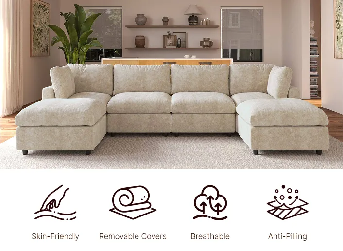 Skin-Friendly Washable Couch