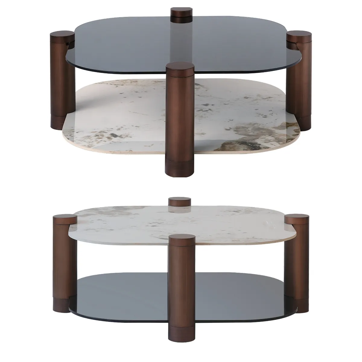 Interchangeable Tempered Glass & Sintered Stone Top