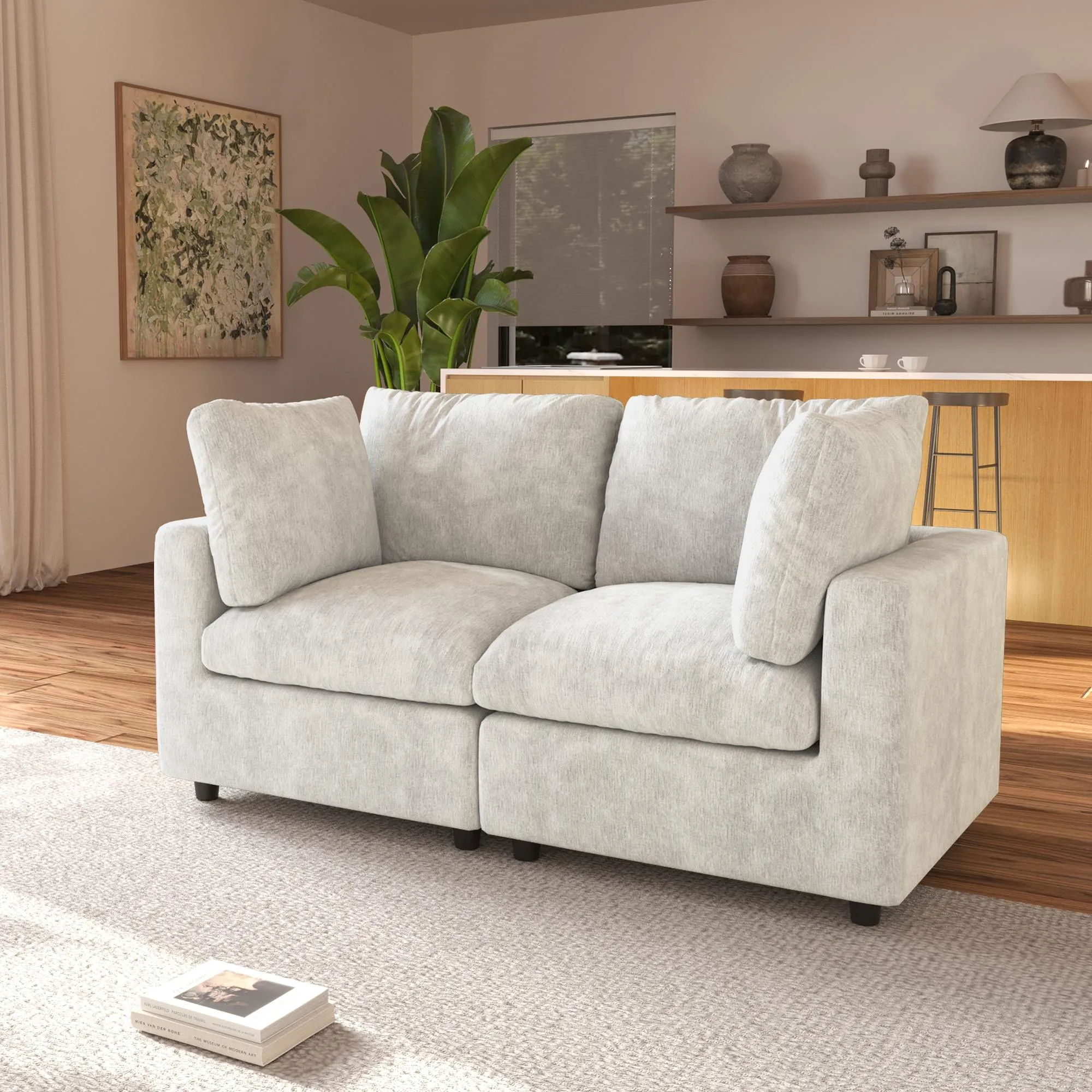 http://Loveseat%20Sofa%20Chenille%20And%20Linen%20Washable%20Sofa%20Black%20142%20Beige%20Sofa%2002