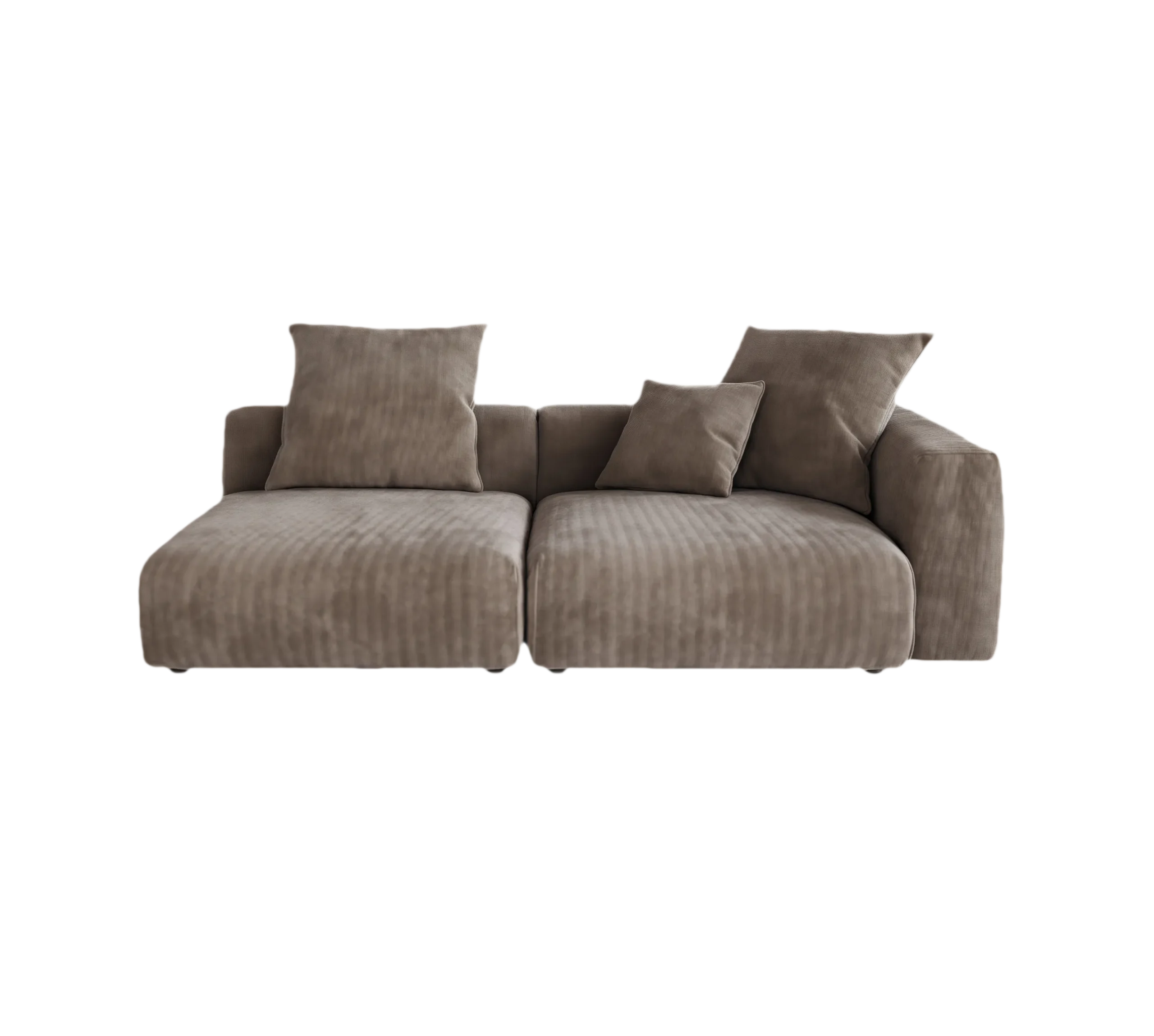 Pixel Modern | 102.36″ Loveseat Corduroy Sofa Removable Sofa Cover