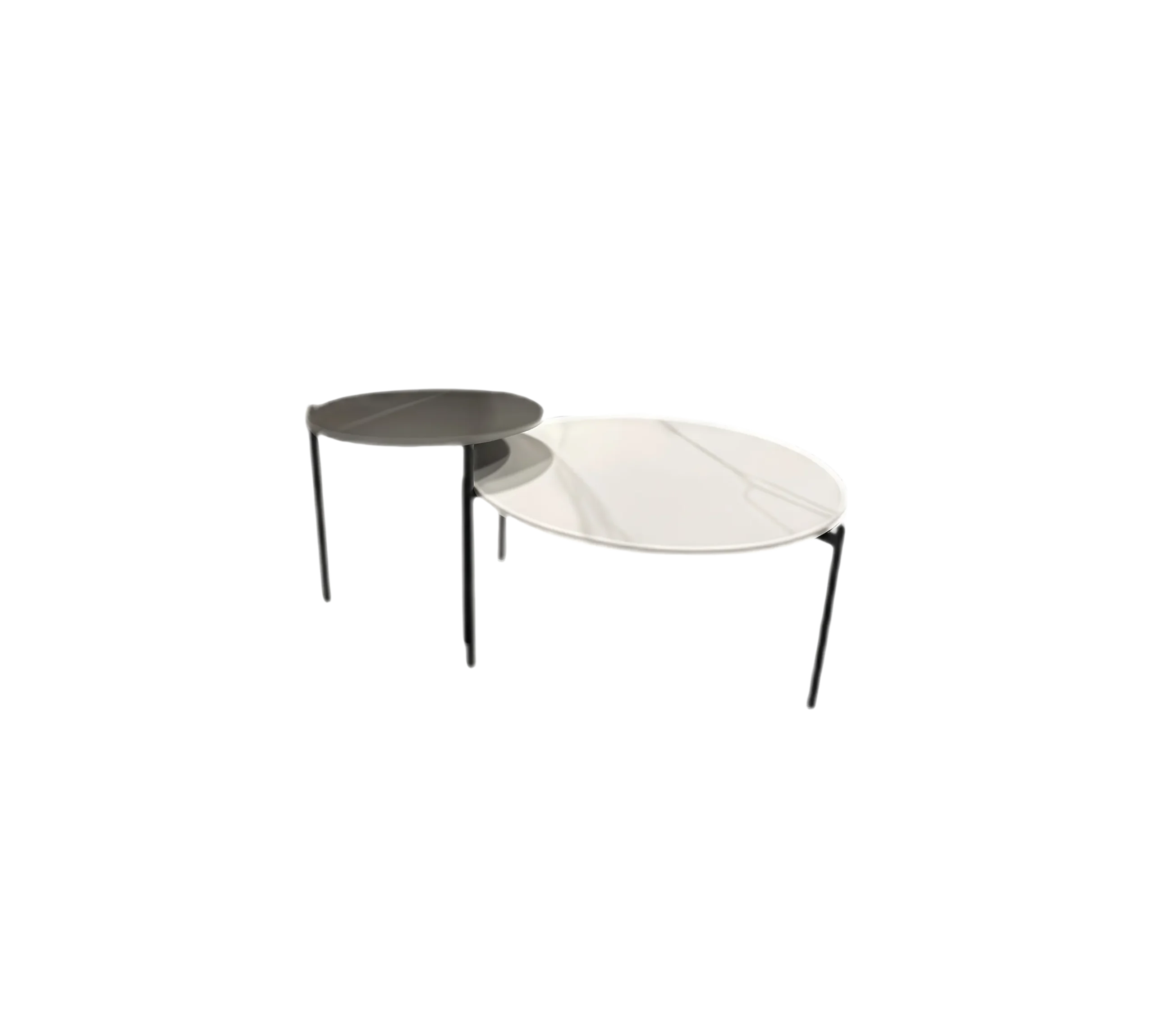 Round Sintered Stone Coffee Table Set