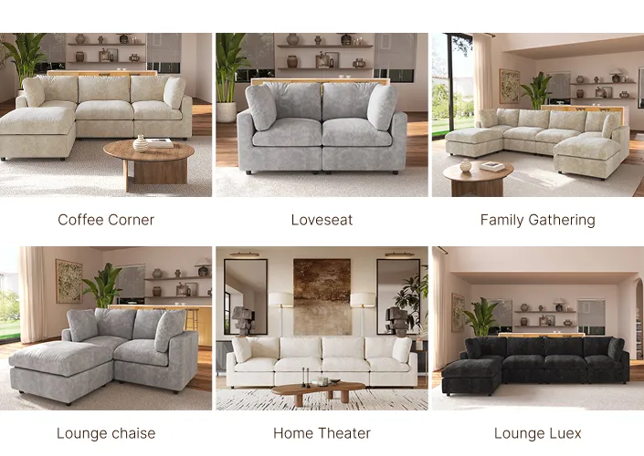 Scenes-Deep Seat For Living Room Sofa Sets