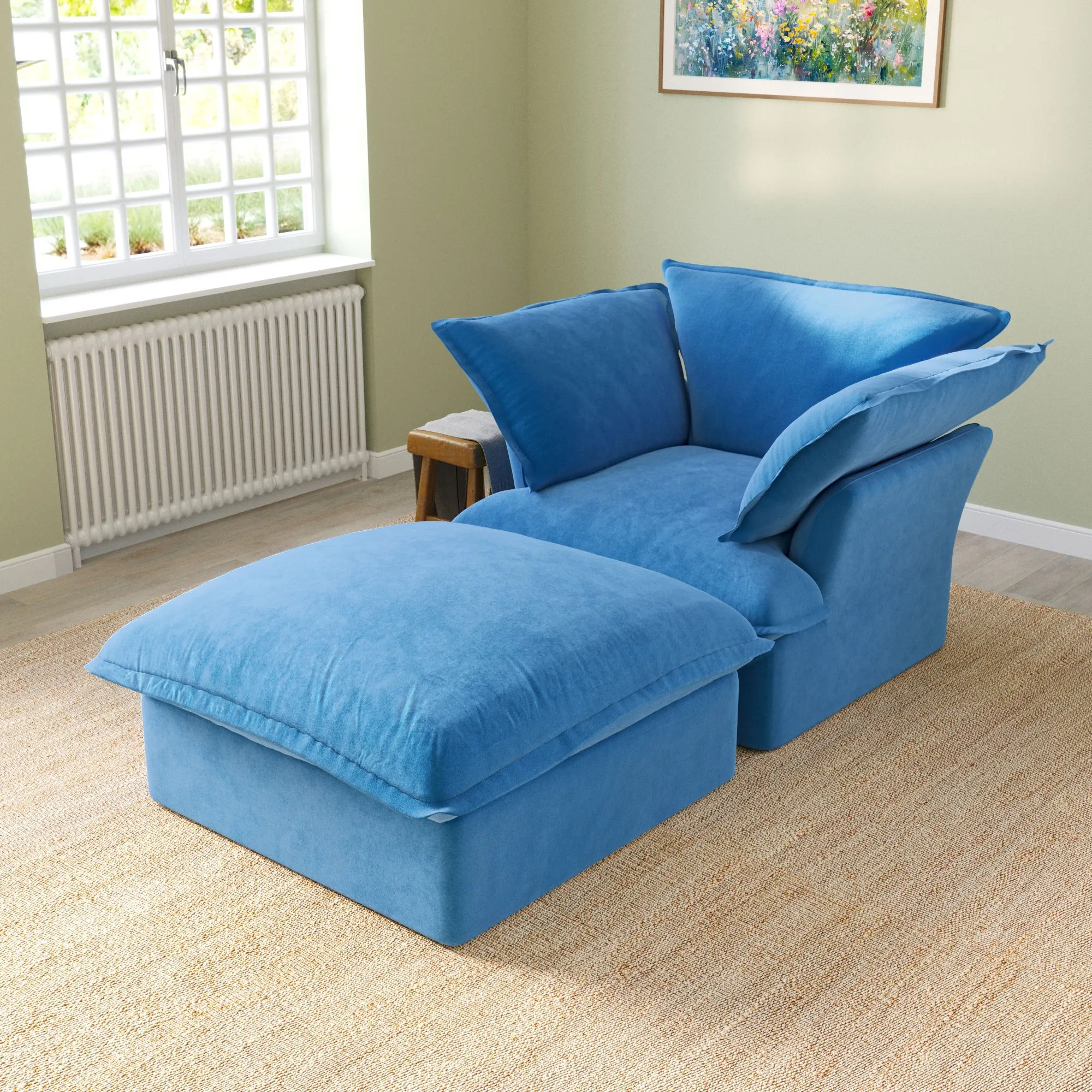 Sky Classic Velvet Cloud Sofa