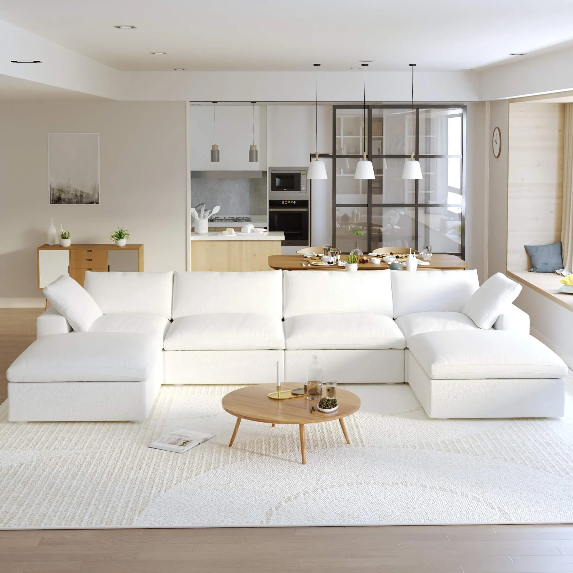Sky Classic Linen Cloud Sofas