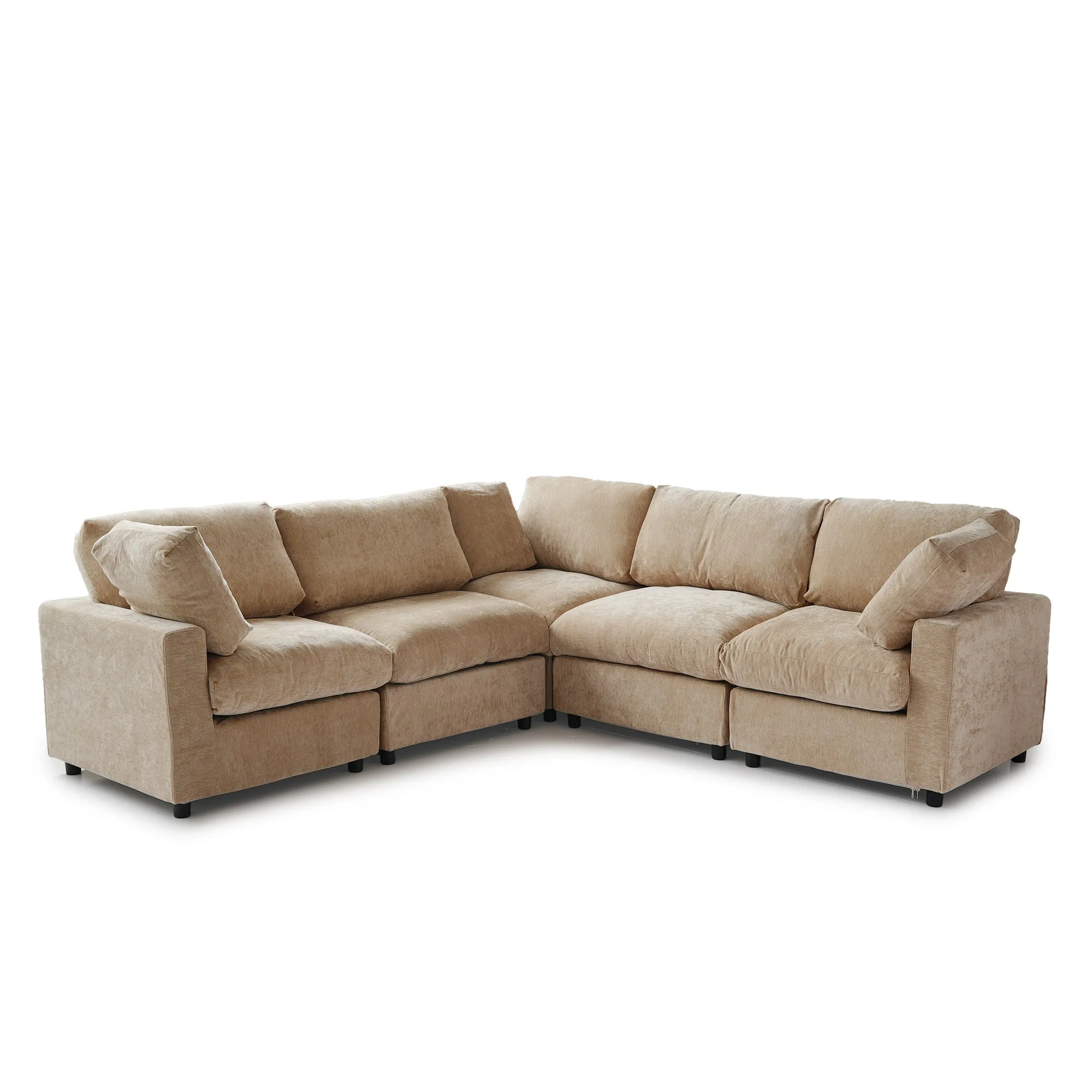 http://Sky%20Modular%20Track%20Arm%20Sectional%20Cloud%20Sofa%20Khaki%20V-Shaped%20Corner%20Sectional%20Sofa