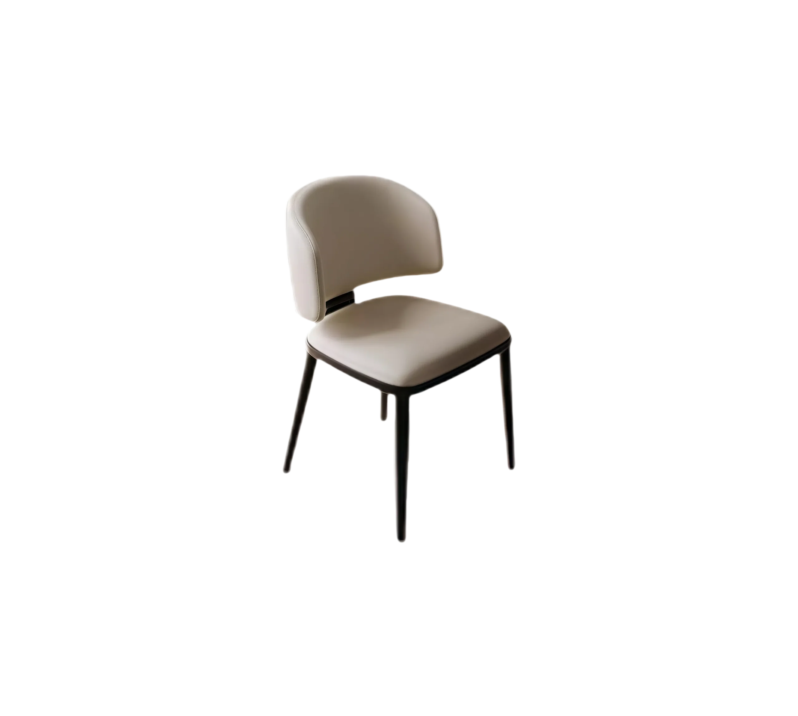 Soft Cushion Modern Dining Chair With Metal Support Legs