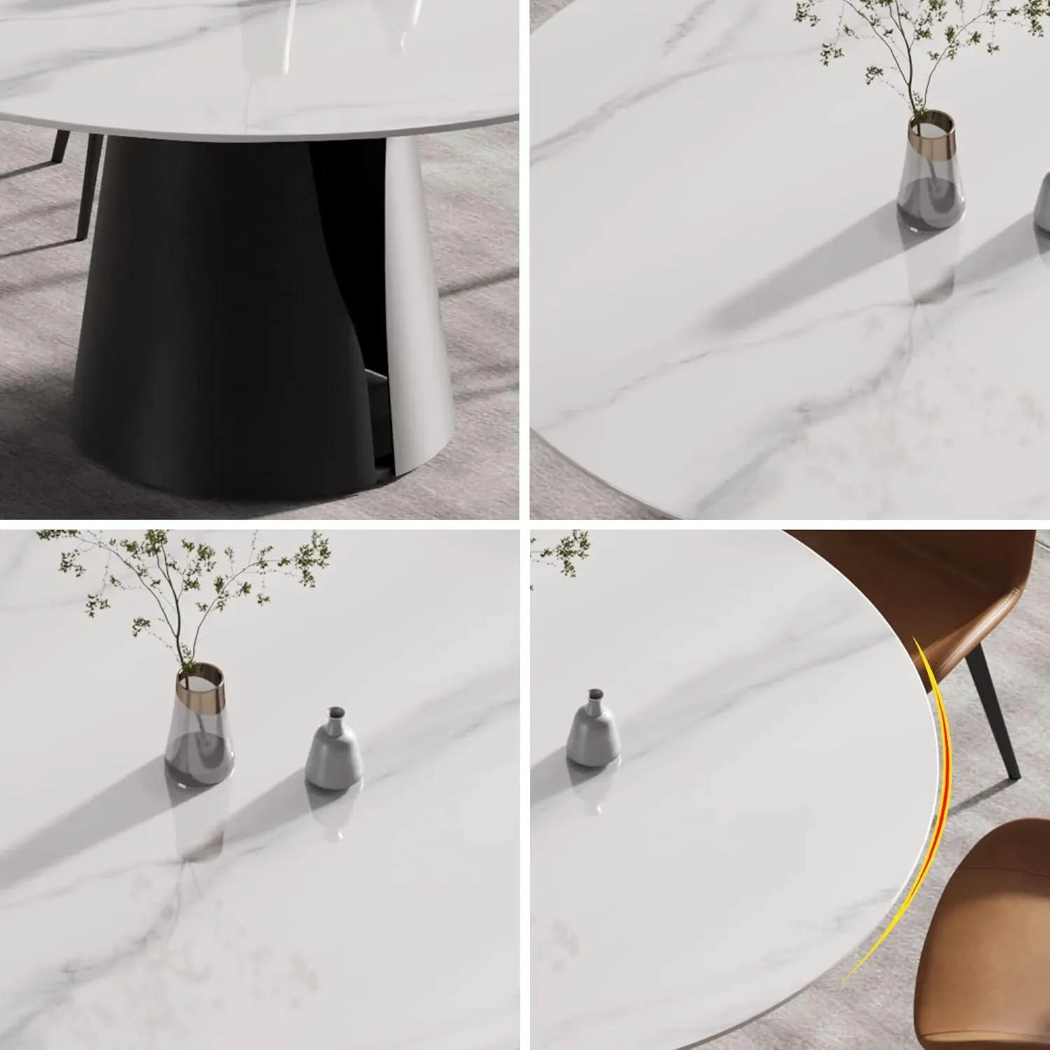 http://53%20Modern%20Round%20Dining%20Table,%20White%20Sintered%20Stone%20Tabletop%20With%20Solid%20Carbon%20Steel%20Base,%20Kitchen%20Dining%20Table%20For%206%207