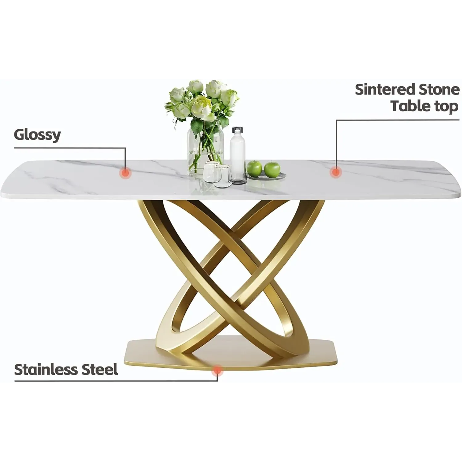 http://63''%20Dining%20Table,%20Modern%20Dining%20Table%20For%206,%20White%20Sintered%20Stone%20With%20Stainless%20Steel%20Gold%20Pedestal,%20Rectangular%20Dinner%20Room%20Table%204