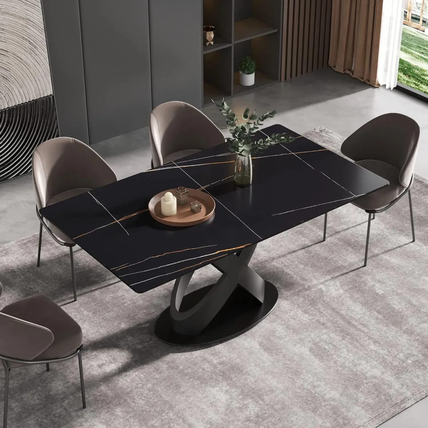 http://63%20Modern%20Dining%20Table,%20Black%20Sintered%20Stone%20Tabletop%20Dining%20Table%20With%20Solid%20Carbon%20Steel%20Base,%20Multifunctional%20Desk%20For%20Dining%20Room,%20Living%20Room,%20Home%20And%20Office%201