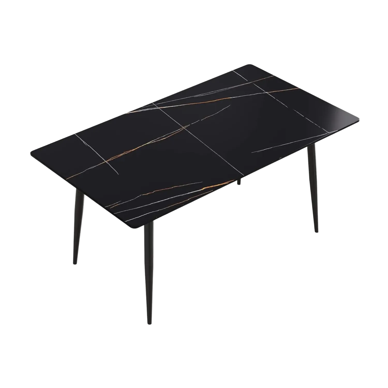 63" Rectangular Black with Ink Black Base