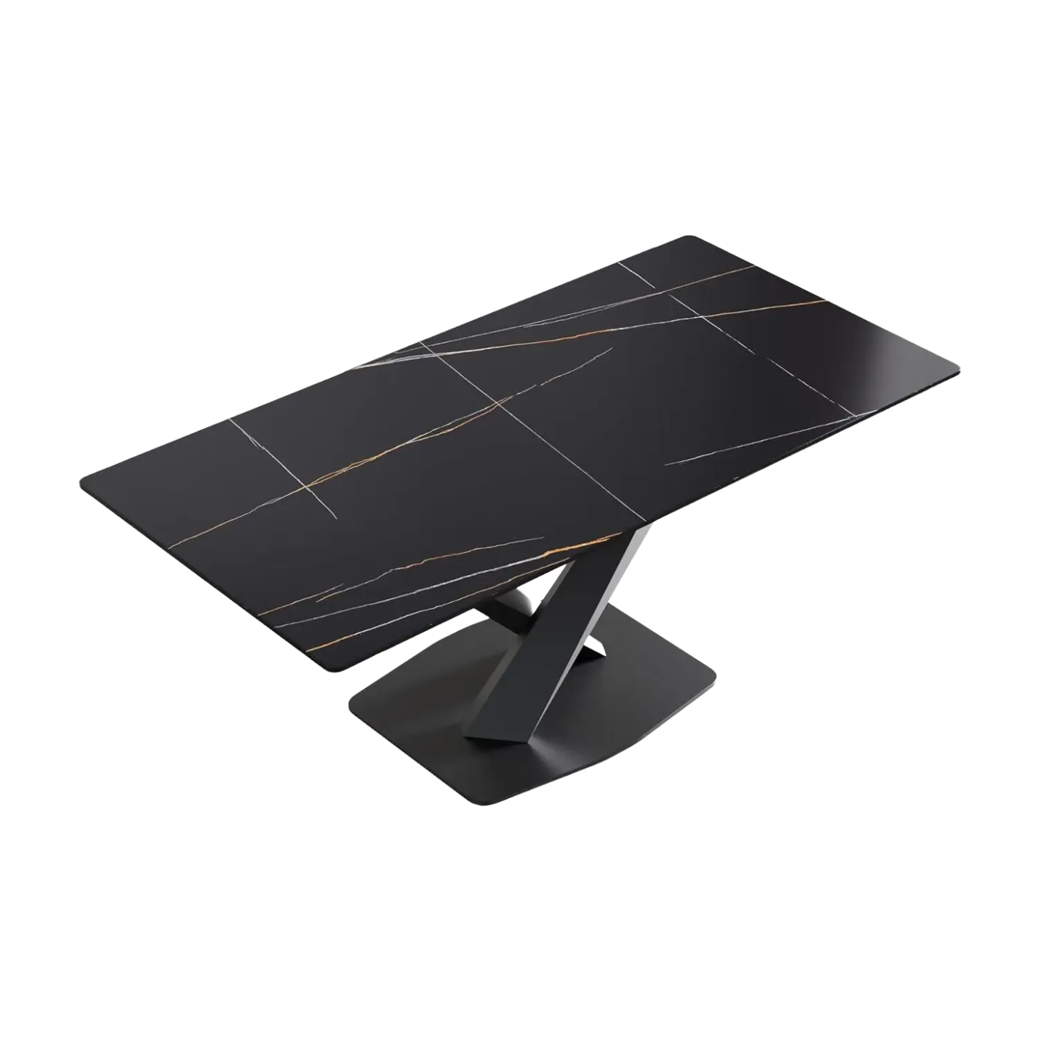 70" Rectangular Black with Jet Black Base for 6