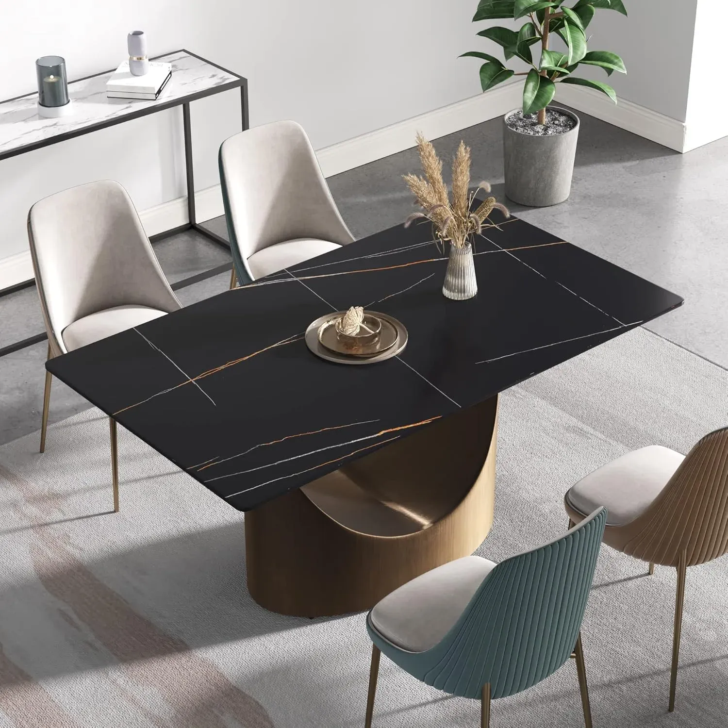http://63%20Modern%20Dining%20Table,%20Black%20Sintered%20Stone%20Tabletop%20Dining%20Table%20With%20Solid%20Carbon%20Steel%20Base,%20Multifunctional%20Desk%20For%20Dining%20Room,%20Living%20Room,%20Home%20And%20Office%205