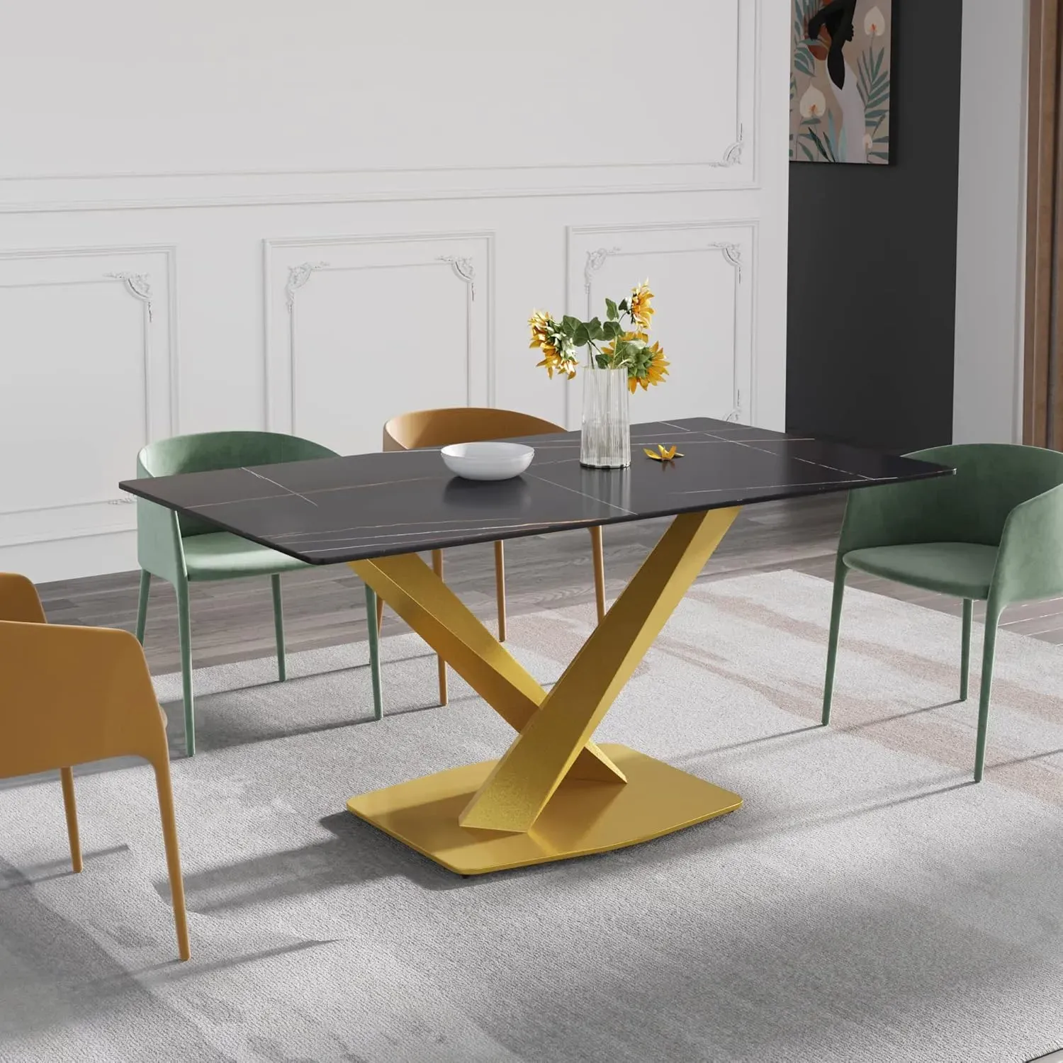 http://63%20Modern%20Dining%20Table,%20Black%20Sintered%20Stone%20Tabletop%20Dining%20Table%20With%20Solid%20Carbon%20Steel%20Base,%20Multifunctional%20Desk%20For%20Dining%20Room,%20Living%20Room,%20Home%20And%20Office%206