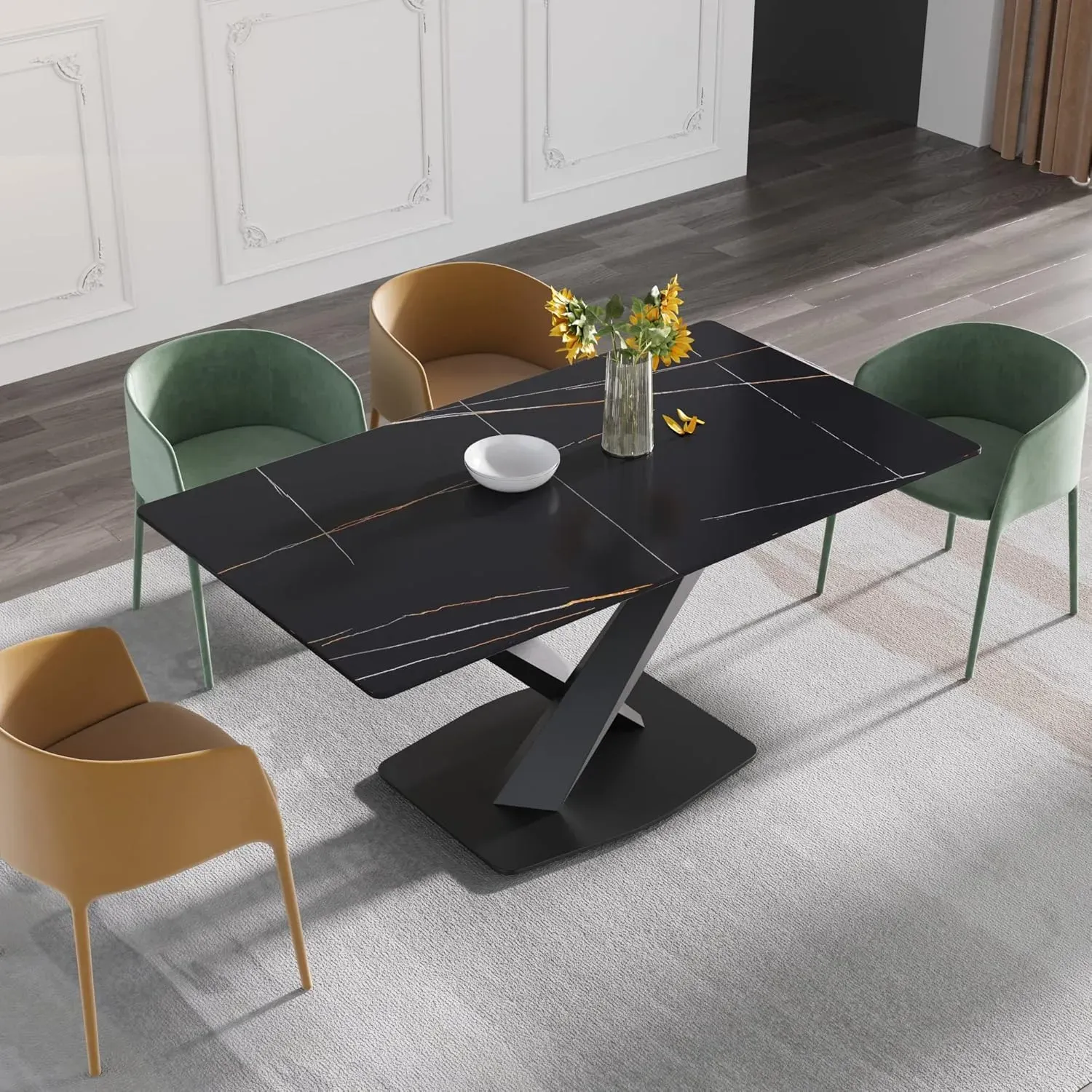 http://63%20Modern%20Dining%20Table,%20Black%20Sintered%20Stone%20Tabletop%20Dining%20Table%20With%20Solid%20Carbon%20Steel%20Base,%20Multifunctional%20Desk%20For%20Dining%20Room,%20Living%20Room,%20Home%20And%20Office%207