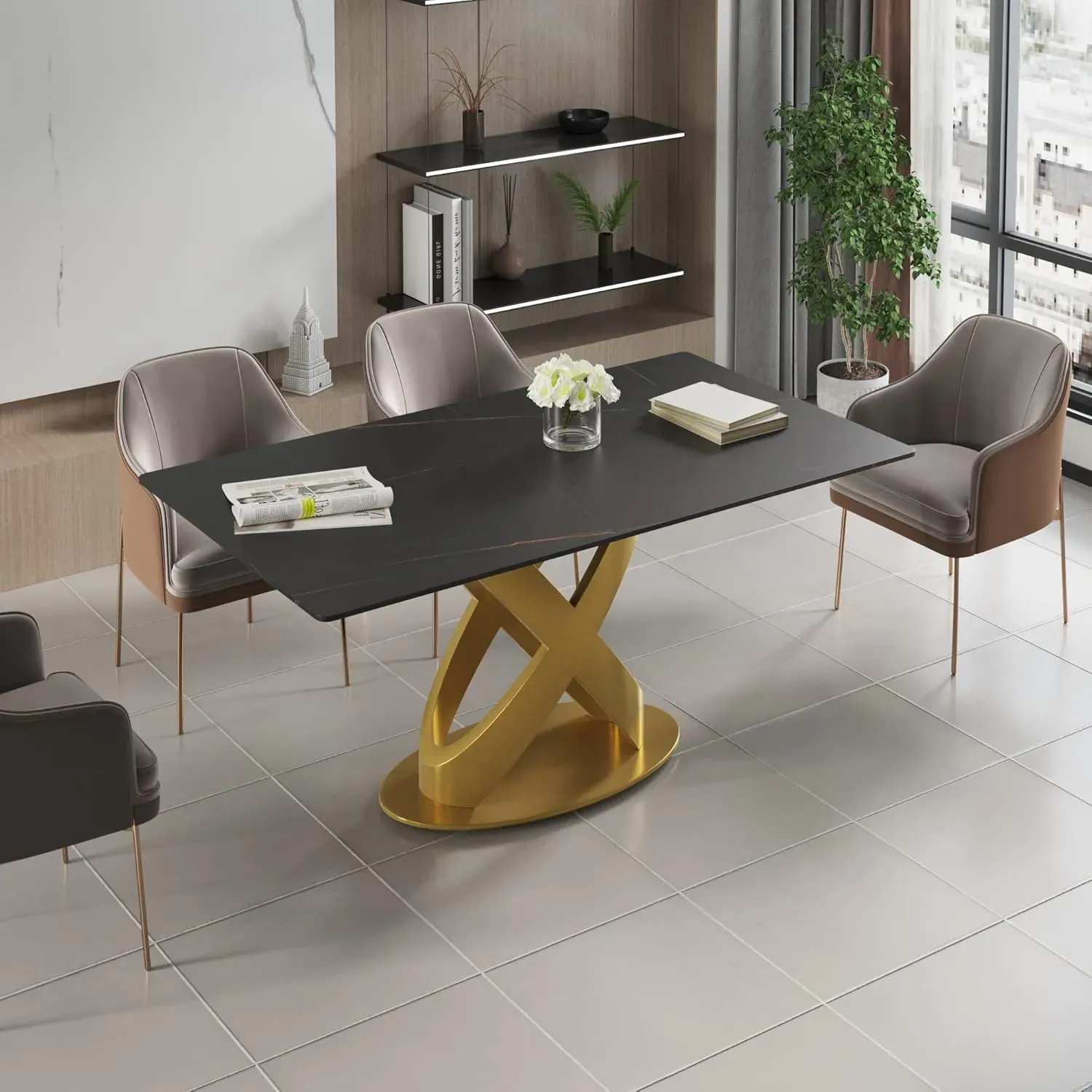 http://63%20Modern%20Dining%20Table,%20Black%20Sintered%20Stone%20Tabletop%20Dining%20Table%20With%20Solid%20Carbon%20Steel%20Base,%20Multifunctional%20Desk%20For%20Dining%20Room,%20Living%20Room,%20Home%20And%20Office%208