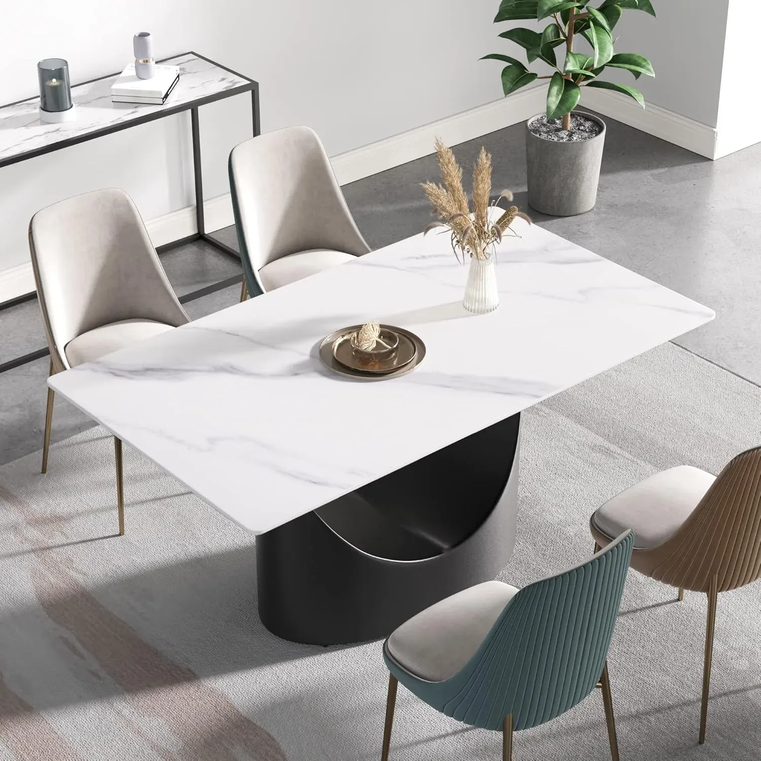 http://63%20Modern%20Dining%20Table,%20White%20Sintered%20Stone%20Tabletop%20Dining%20Table%20With%20Solid%20Carbon%20Steel%20Base,%20Multifunctional%20Desk%20For%20Dining%20Room,%20Living%20Room,%20Home%20And%20Office%205