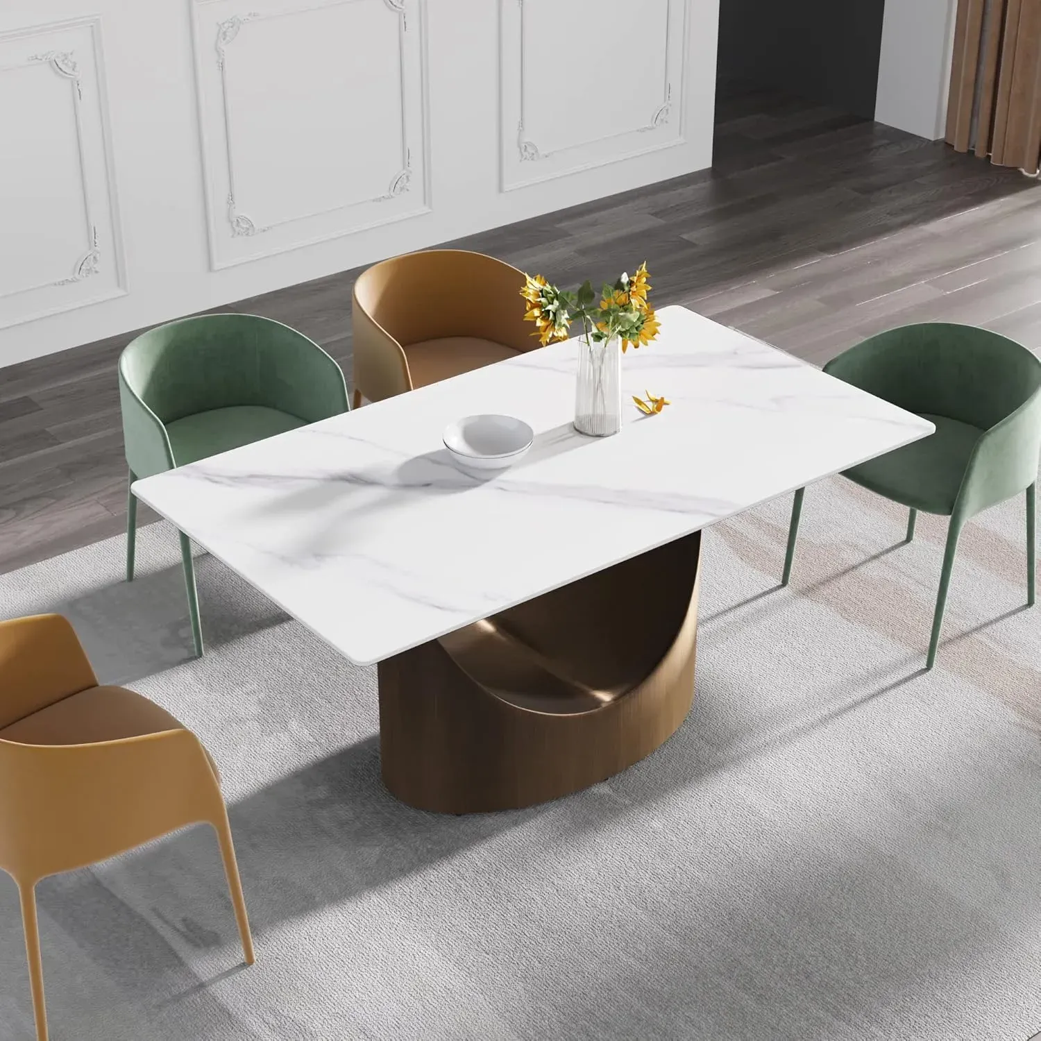 http://63%20Modern%20Dining%20Table,%20White%20Sintered%20Stone%20Tabletop%20Dining%20Table%20With%20Solid%20Carbon%20Steel%20Base,%20Multifunctional%20Desk%20For%20Dining%20Room,%20Living%20Room,%20Home%20And%20Office%206