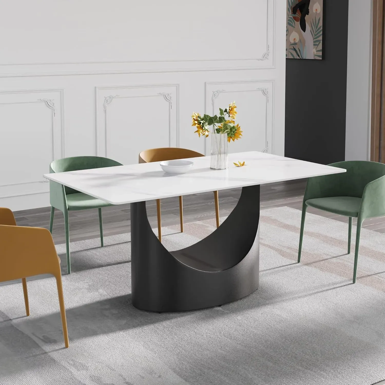 http://63%20Modern%20Dining%20Table,%20White%20Sintered%20Stone%20Tabletop%20Dining%20Table%20With%20Solid%20Carbon%20Steel%20Base,%20Multifunctional%20Desk%20For%20Dining%20Room,%20Living%20Room,%20Home%20And%20Office%207
