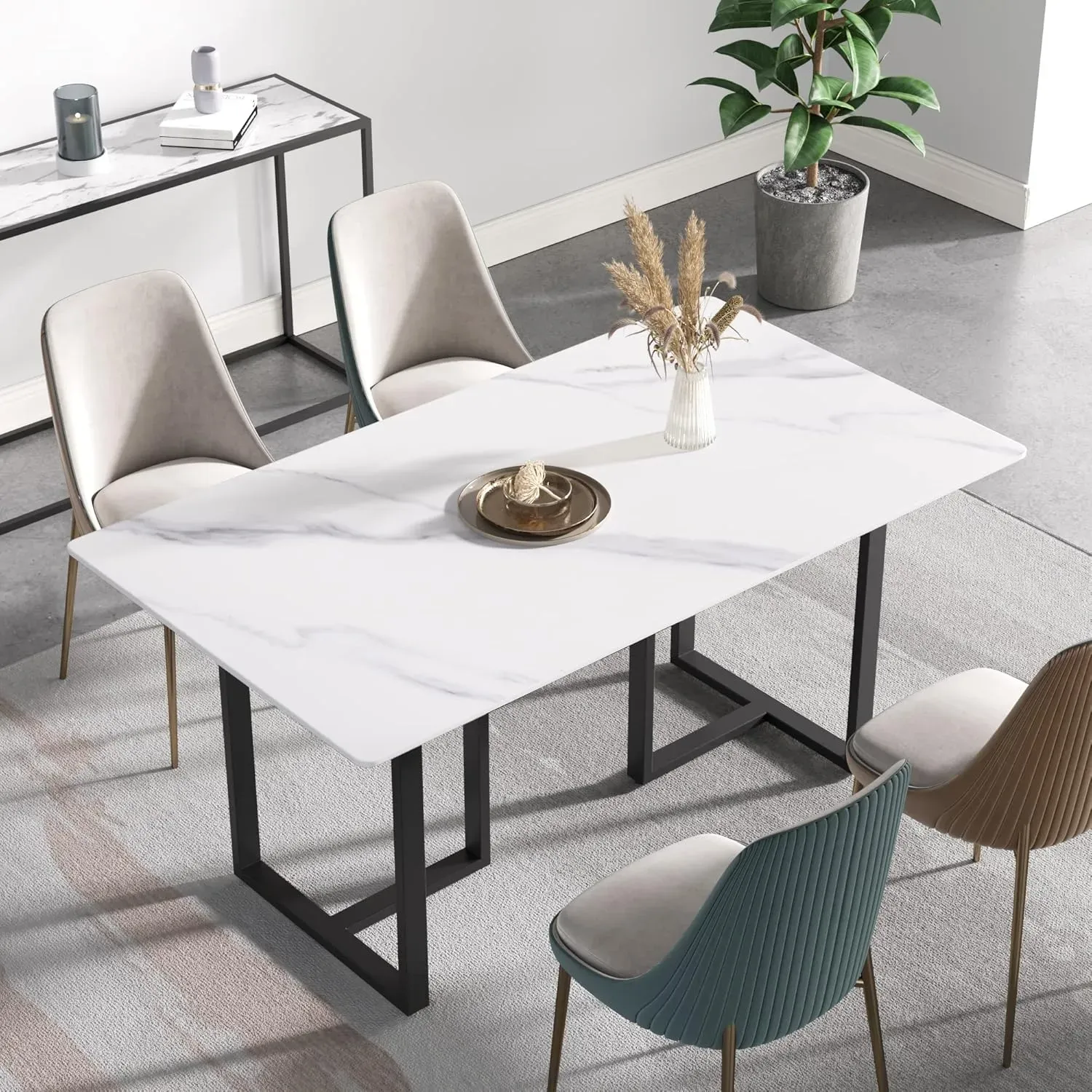 http://63%20Modern%20Dining%20Table,%20White%20Sintered%20Stone%20Tabletop%20Dining%20Table%20With%20Solid%20Carbon%20Steel%20Base,%20Multifunctional%20Desk%20For%20Dining%20Room,%20Living%20Room,%20Home%20And%20Office%207