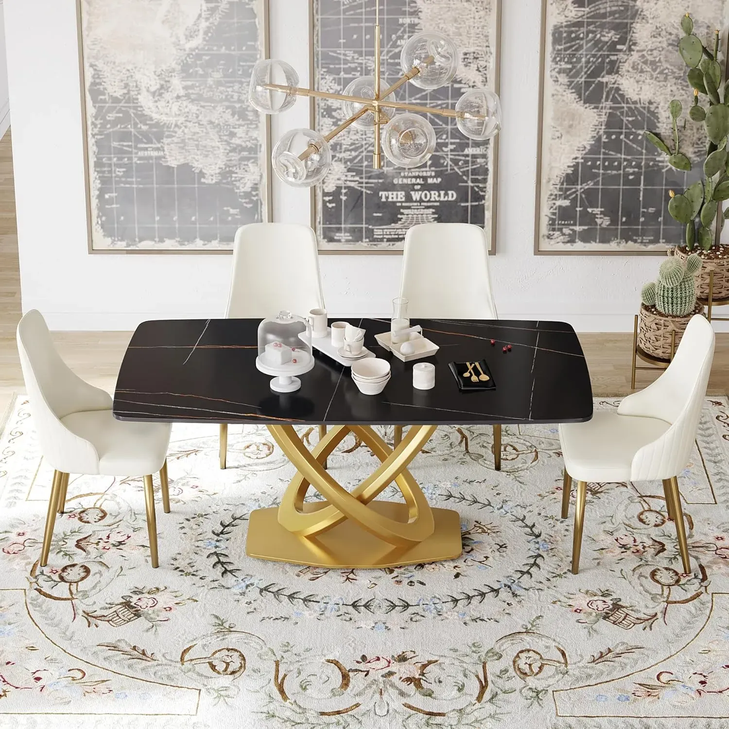 http://70.8''%20Dining%20Table,%20Modern%20Dining%20Table%20For%208,%20Black%20Sintered%20Stone%20With%20Stainless%20Steel%20Gold%20Pedestal,%20Rectangular%20Dinner%20Room%20Table%201