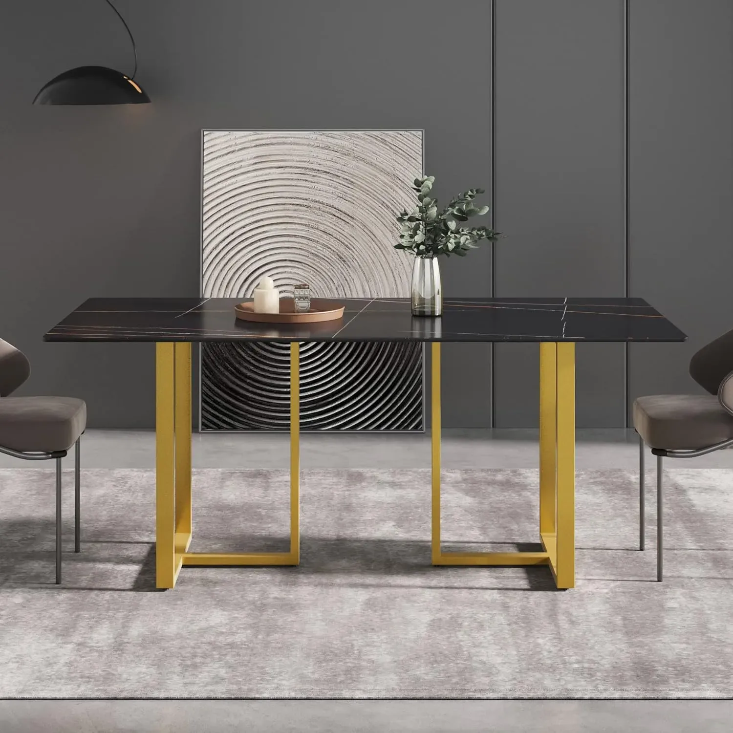 http://70.8%20Modern%20Dining%20Table,%20Black%20Sintered%20Stone%20Tabletop%20Dining%20Table%20With%20Solid%20Carbon%20Steel%20Base,%20Rectangular%20Dining%20Room%20Table%20For%206%201
