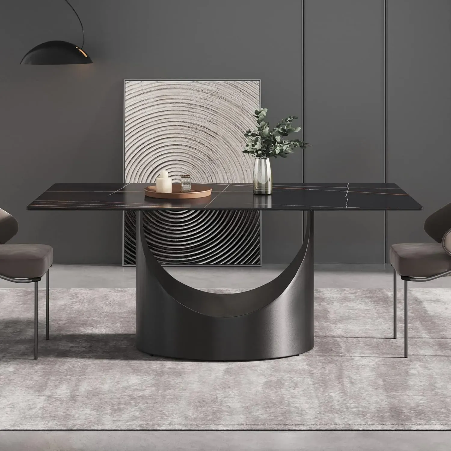 http://70.8%20Modern%20Dining%20Table,%20Black%20Sintered%20Stone%20Tabletop%20Dining%20Table%20With%20Solid%20Carbon%20Steel%20Base,%20Rectangular%20Dining%20Room%20Table%20For%206%201