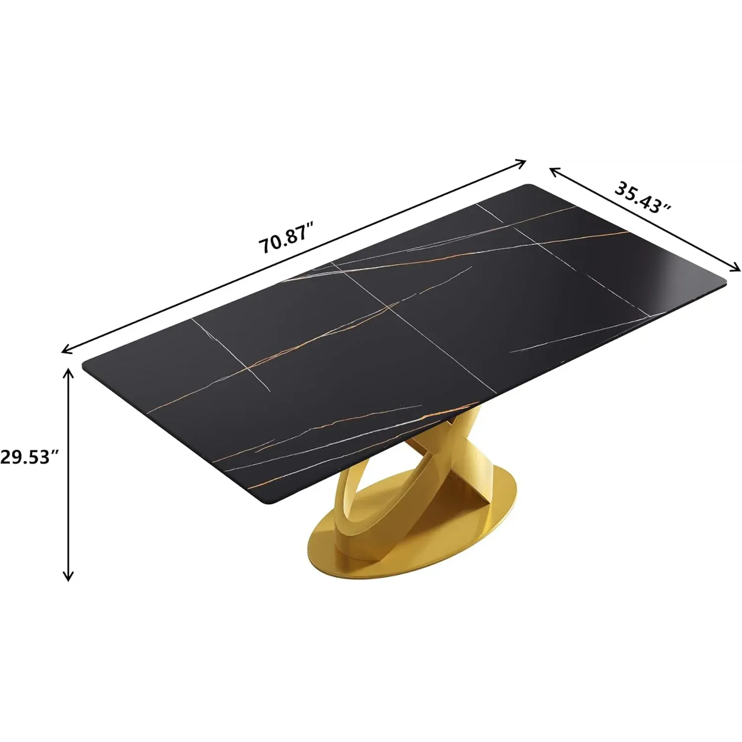 http://70.8%20Modern%20Dining%20Table,%20Black%20Sintered%20Stone%20Tabletop%20Dining%20Table%20With%20Solid%20Carbon%20Steel%20Base,%20Rectangular%20Dining%20Room%20Table%20For%206%202