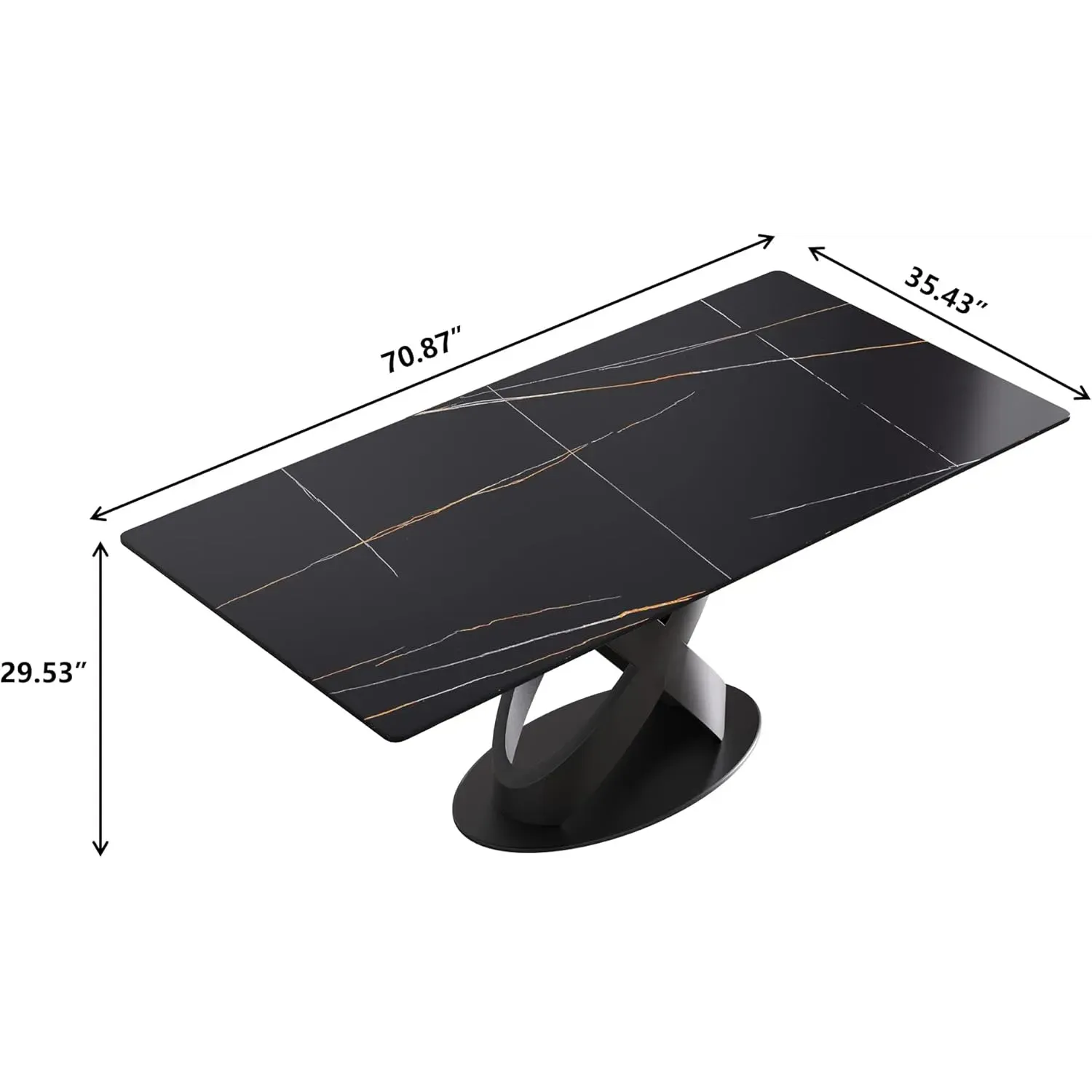 http://70.8%20Modern%20Dining%20Table,%20Black%20Sintered%20Stone%20Tabletop%20Dining%20Table%20With%20Solid%20Carbon%20Steel%20Base,%20Rectangular%20Dining%20Room%20Table%20For%206%202
