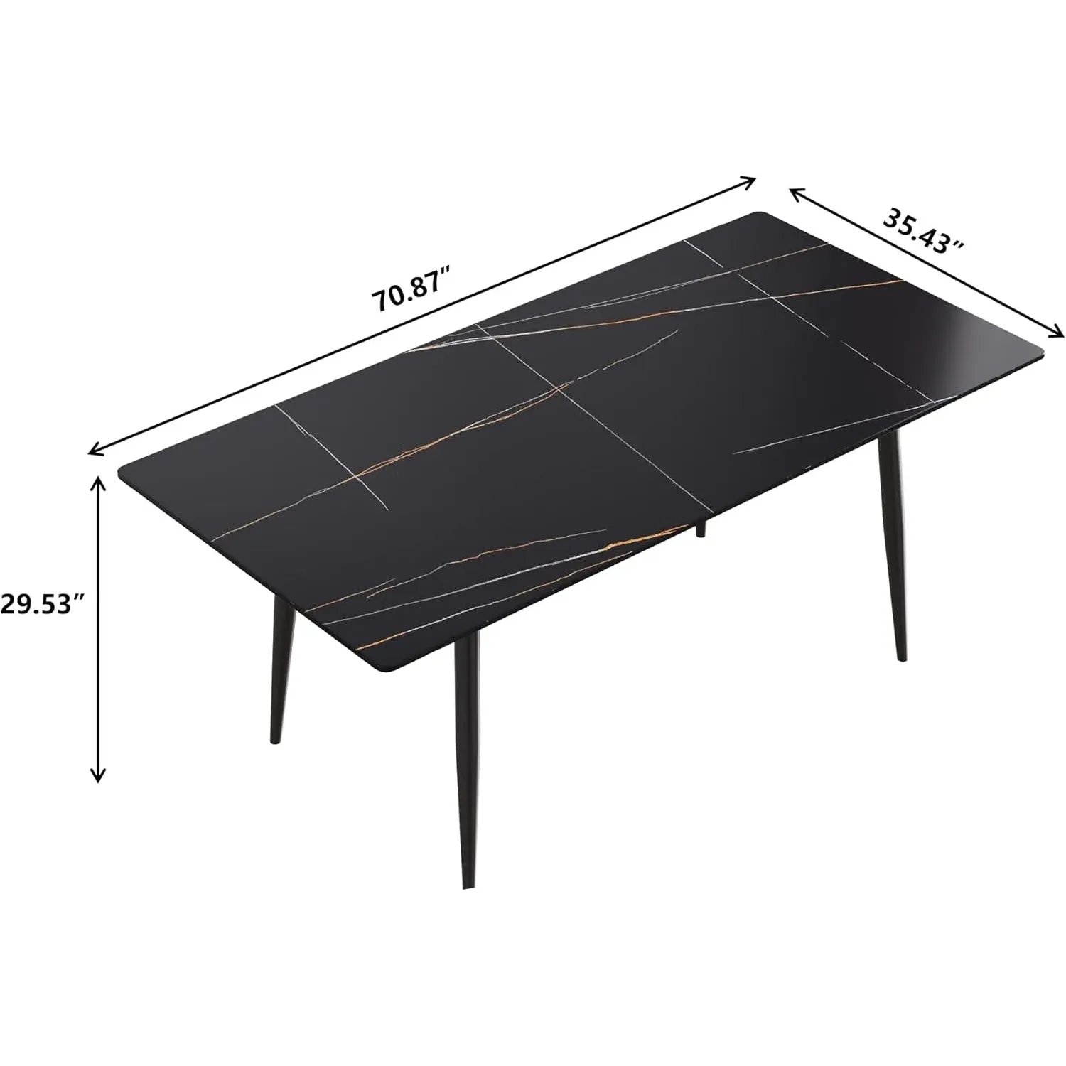http://70.8%20Modern%20Dining%20Table,%20Black%20Sintered%20Stone%20Tabletop%20Dining%20Table%20With%20Solid%20Carbon%20Steel%20Base,%20Rectangular%20Dining%20Room%20Table%20For%206%202