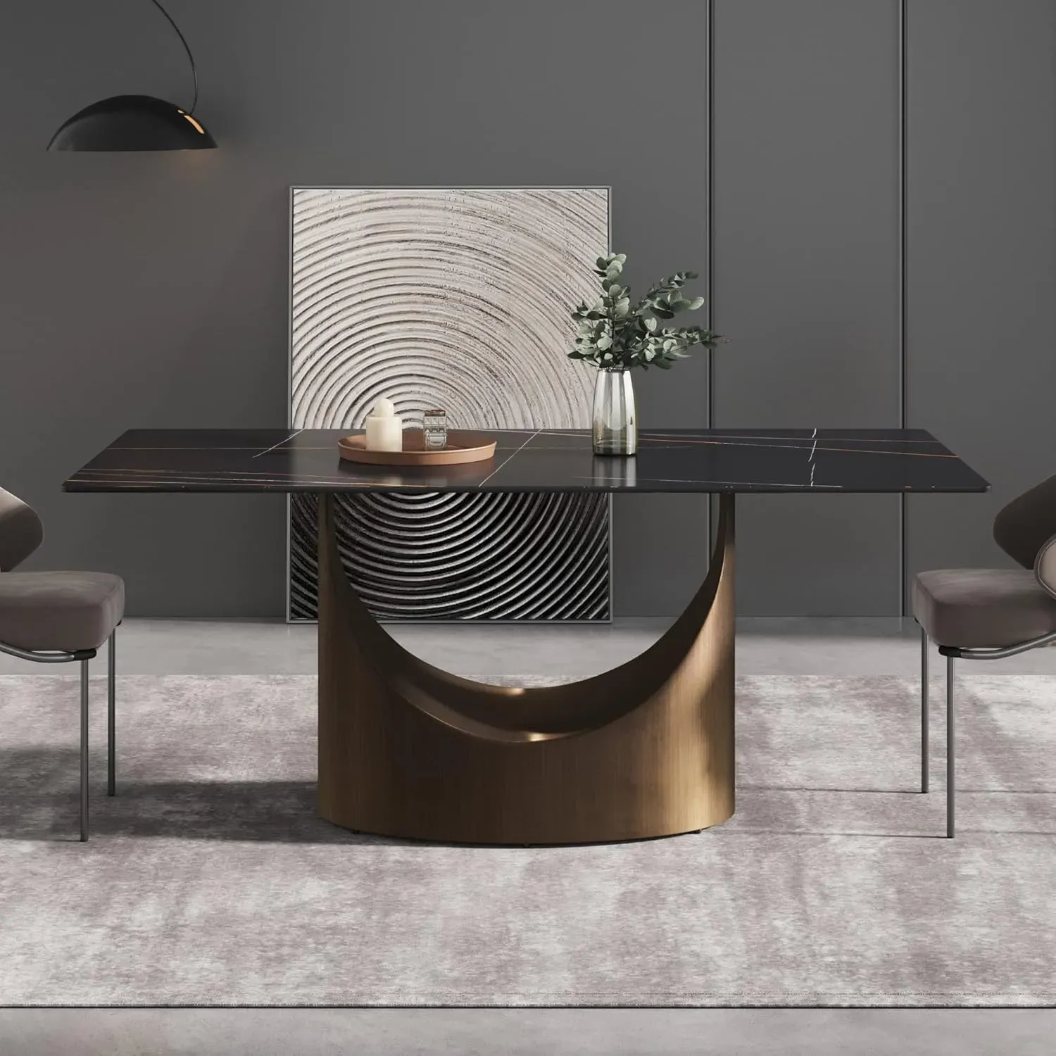 http://70.8%20Modern%20Dining%20Table,%20Black%20Sintered%20Stone%20Tabletop%20Dining%20Table%20With%20Solid%20Carbon%20Steel%20Base,%20Rectangular%20Dining%20Room%20Table%20For%206%203