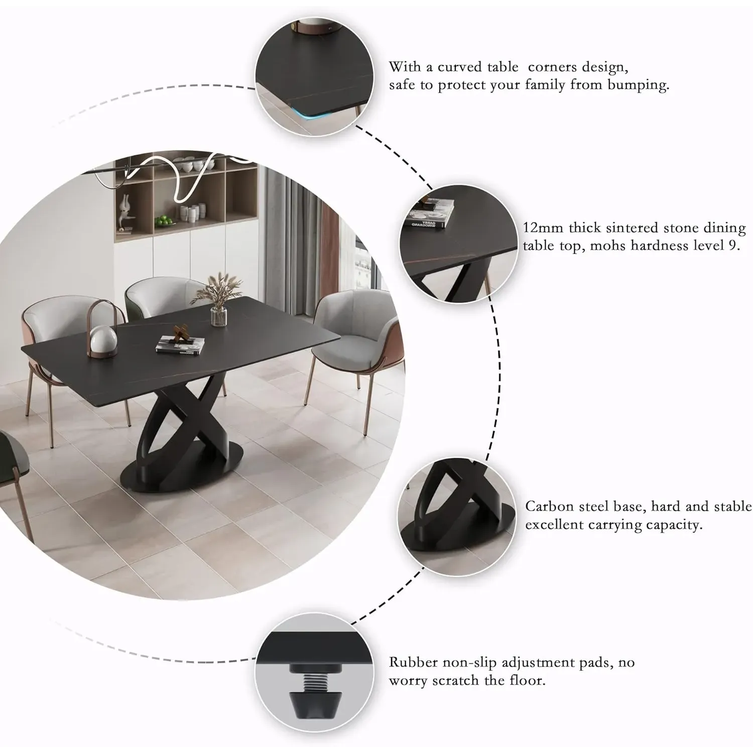 http://70.8%20Modern%20Dining%20Table,%20Black%20Sintered%20Stone%20Tabletop%20Dining%20Table%20With%20Solid%20Carbon%20Steel%20Base,%20Rectangular%20Dining%20Room%20Table%20For%206%204