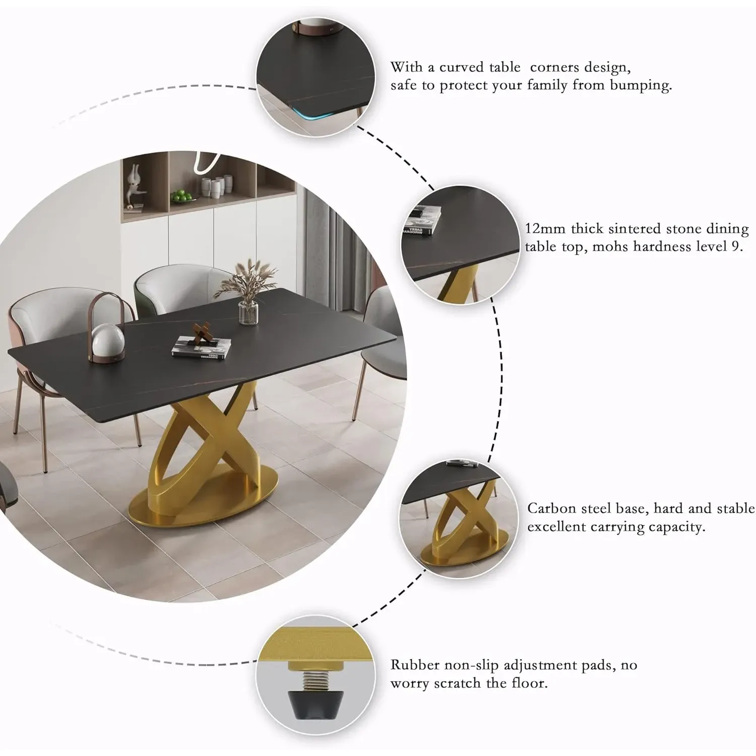 http://70.8%20Modern%20Dining%20Table,%20Black%20Sintered%20Stone%20Tabletop%20Dining%20Table%20With%20Solid%20Carbon%20Steel%20Base,%20Rectangular%20Dining%20Room%20Table%20For%206%205
