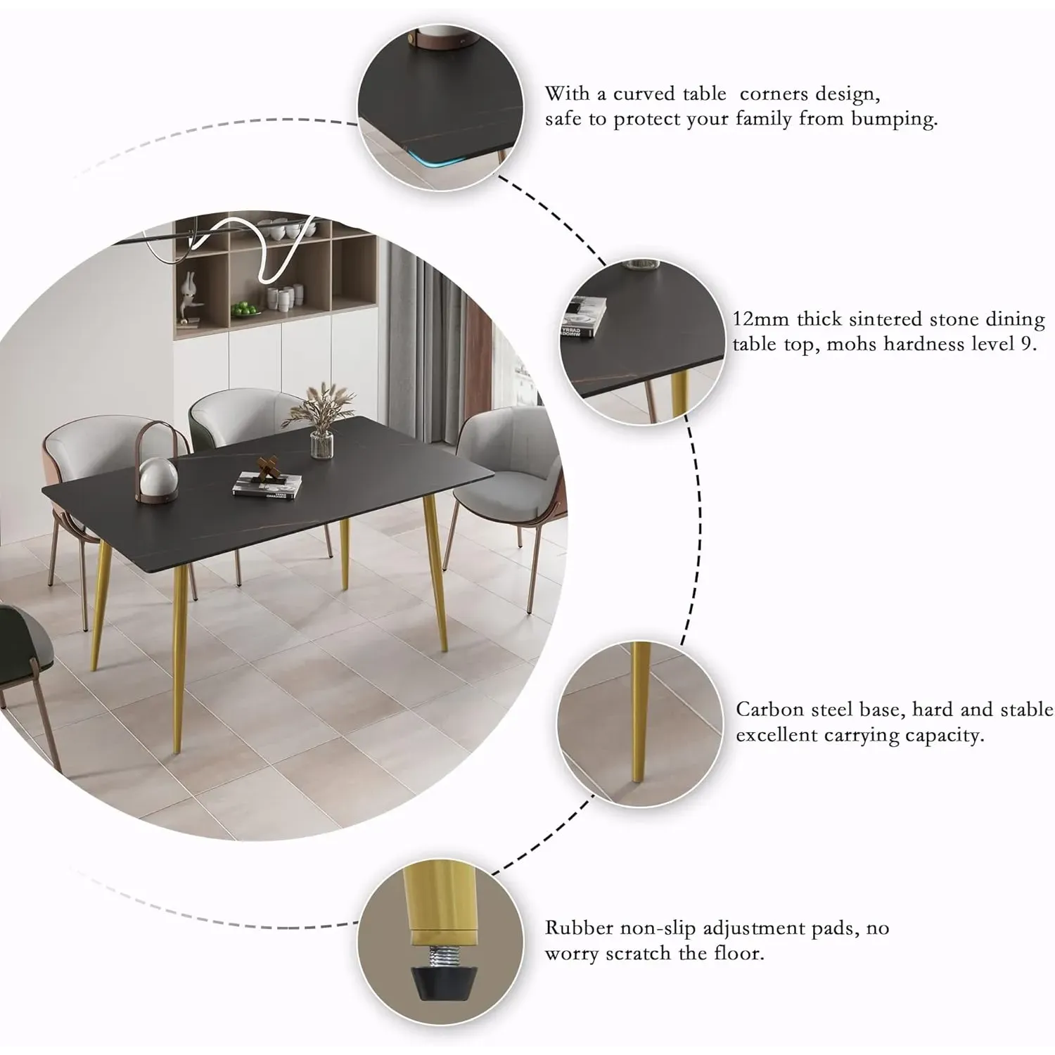 http://70.8%20Modern%20Dining%20Table,%20Black%20Sintered%20Stone%20Tabletop%20Dining%20Table%20With%20Solid%20Carbon%20Steel%20Base,%20Rectangular%20Dining%20Room%20Table%20For%206%205