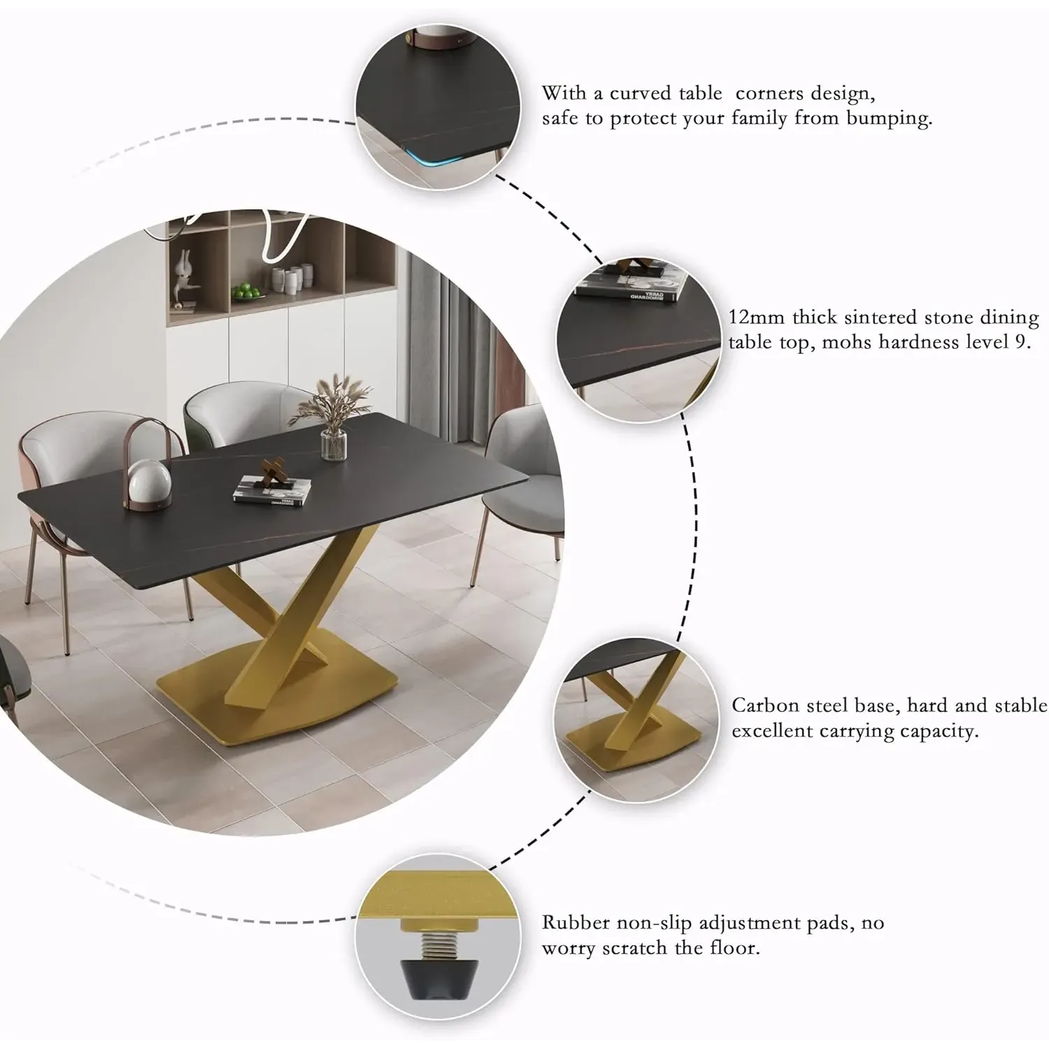 http://70.8%20Modern%20Dining%20Table,%20Black%20Sintered%20Stone%20Tabletop%20Dining%20Table%20With%20Solid%20Carbon%20Steel%20Base,%20Rectangular%20Dining%20Room%20Table%20For%206%205
