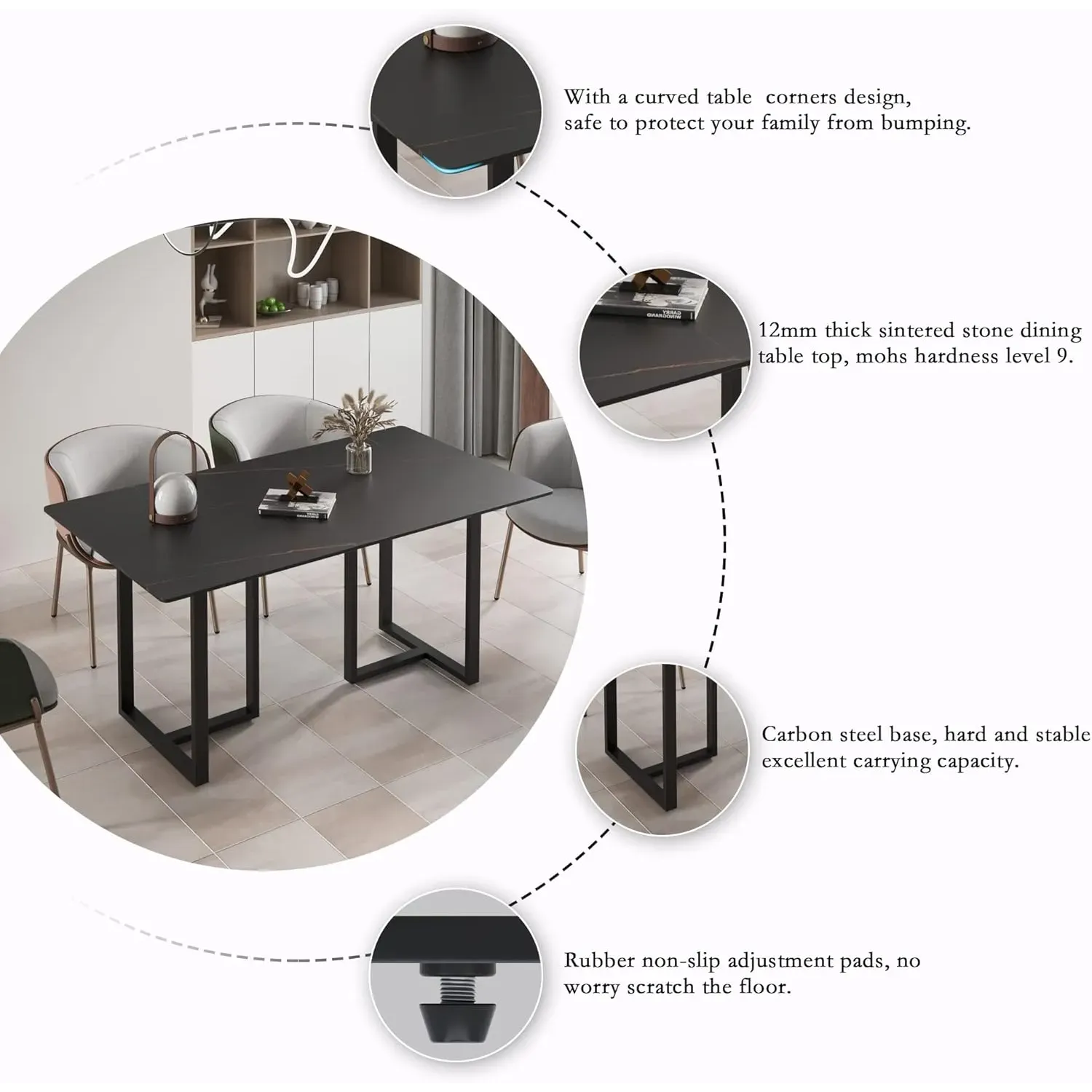http://70.8%20Modern%20Dining%20Table,%20Black%20Sintered%20Stone%20Tabletop%20Dining%20Table%20With%20Solid%20Carbon%20Steel%20Base,%20Rectangular%20Dining%20Room%20Table%20For%206%205