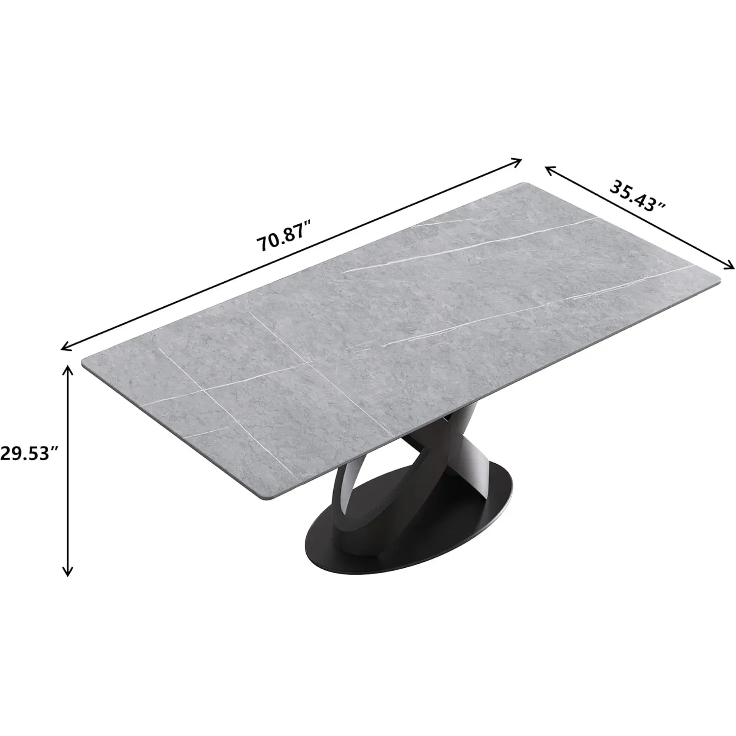 http://70.8%20Modern%20Dining%20Table,%20Grey%20Sintered%20Stone%20Tabletop%20Dining%20Table%20With%20Solid%20Carbon%20Steel%20Base,%20Rectangular%20Dining%20Room%20Table%20For%206%202