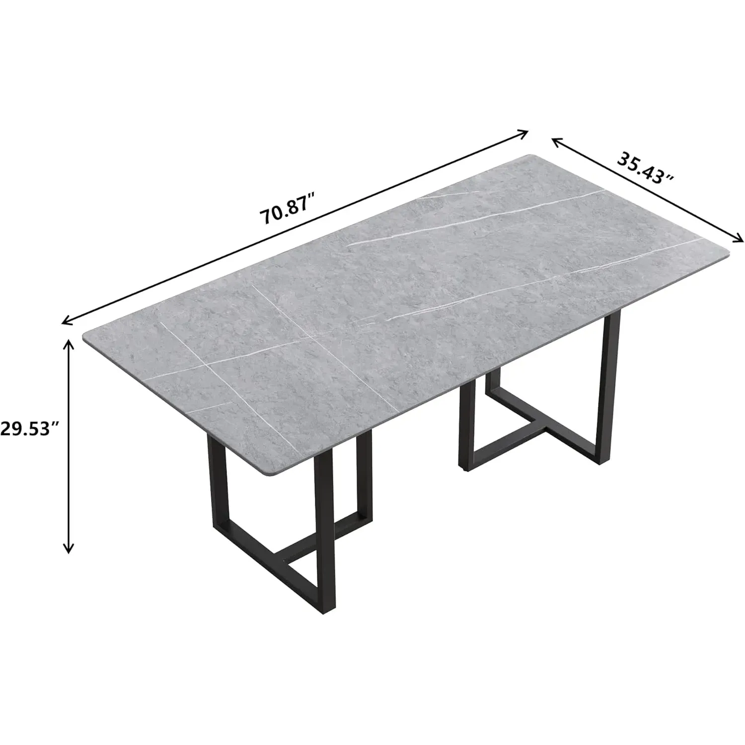 http://70.8%20Modern%20Dining%20Table,%20Grey%20Sintered%20Stone%20Tabletop%20Dining%20Table%20With%20Solid%20Carbon%20Steel%20Base,%20Rectangular%20Dining%20Room%20Table%20For%206%202