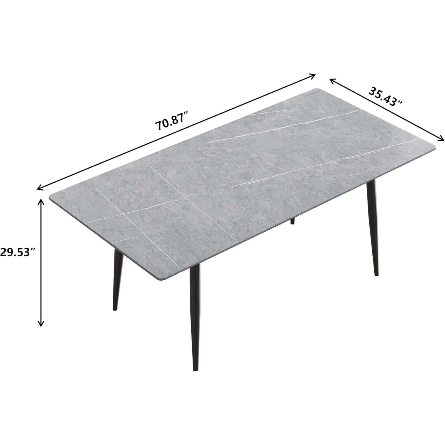http://70.8%20Modern%20Dining%20Table,%20Grey%20Sintered%20Stone%20Tabletop%20Dining%20Table%20With%20Solid%20Carbon%20Steel%20Base,%20Rectangular%20Dining%20Room%20Table%20For%206%202