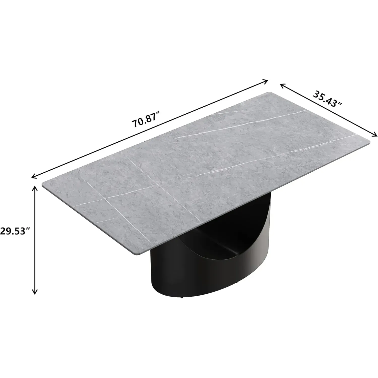 http://70.8%20Modern%20Dining%20Table,%20Grey%20Sintered%20Stone%20Tabletop%20Dining%20Table%20With%20Solid%20Carbon%20Steel%20Base,%20Rectangular%20Dining%20Room%20Table%20For%206%202