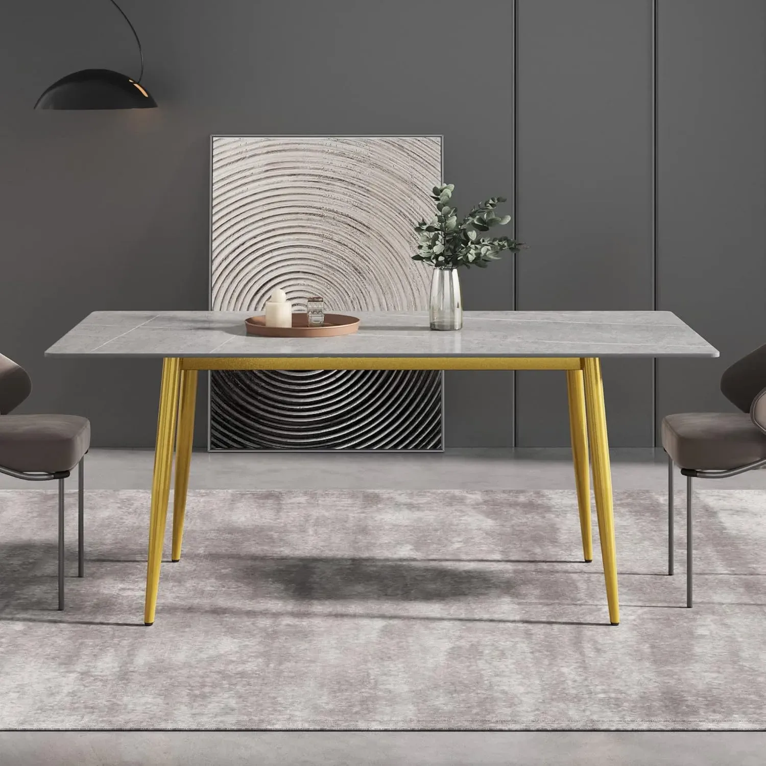 http://70.8%20Modern%20Dining%20Table,%20Grey%20Sintered%20Stone%20Tabletop%20Dining%20Table%20With%20Solid%20Carbon%20Steel%20Base,%20Rectangular%20Dining%20Room%20Table%20For%206%203