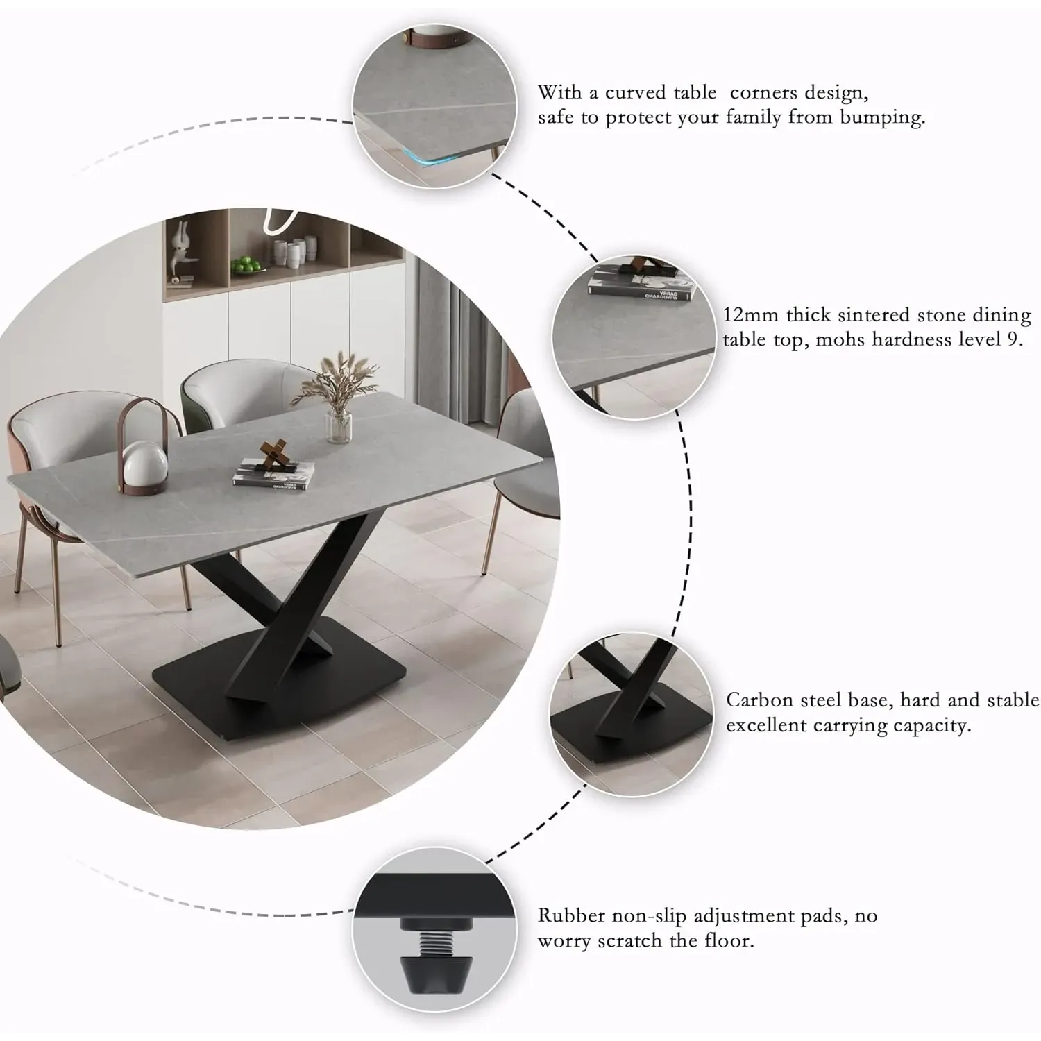 http://70.8%20Modern%20Dining%20Table,%20Grey%20Sintered%20Stone%20Tabletop%20Dining%20Table%20With%20Solid%20Carbon%20Steel%20Base,%20Rectangular%20Dining%20Room%20Table%20For%206%205