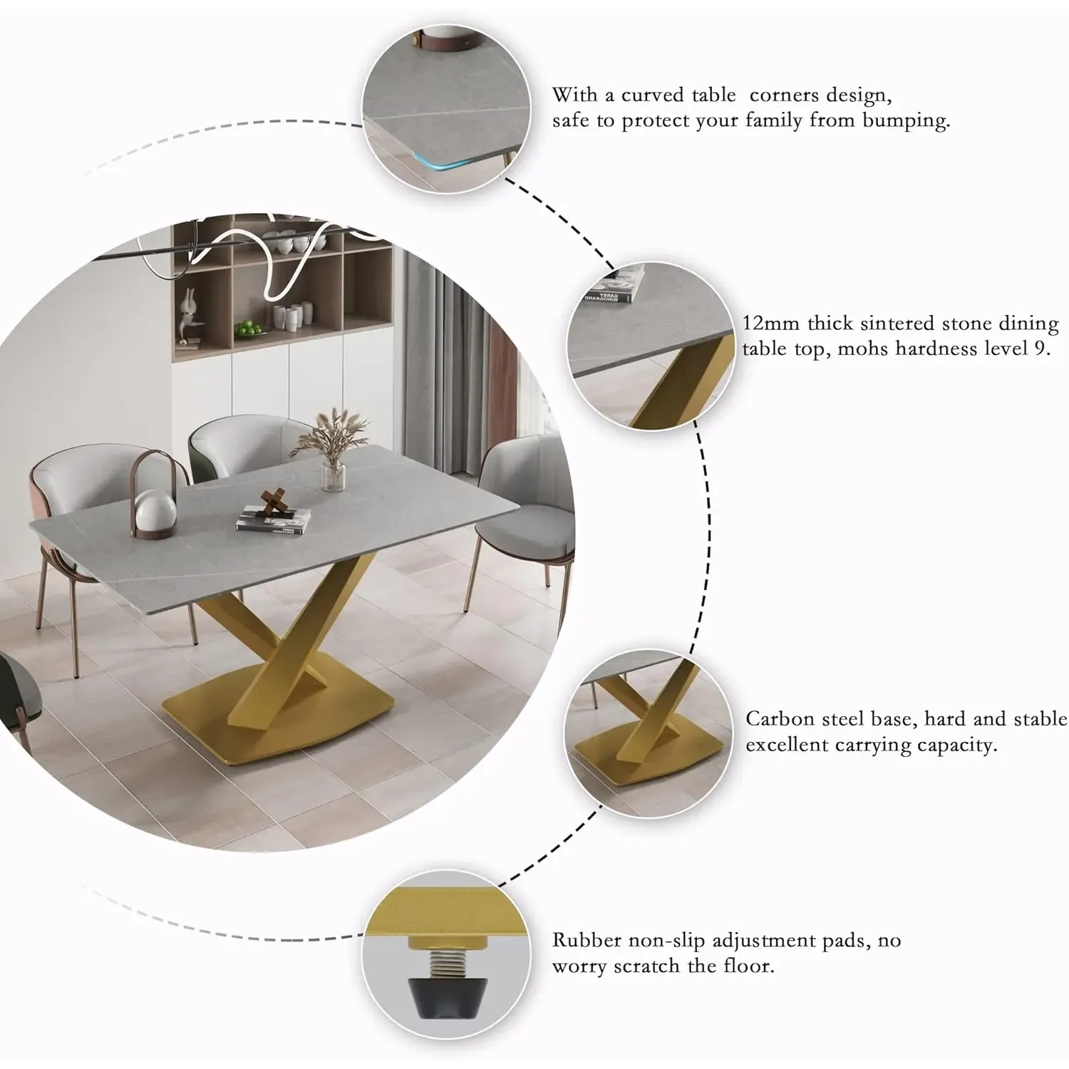 http://70.8%20Modern%20Dining%20Table,%20Grey%20Sintered%20Stone%20Tabletop%20Dining%20Table%20With%20Solid%20Carbon%20Steel%20Base,%20Rectangular%20Dining%20Room%20Table%20For%206%205